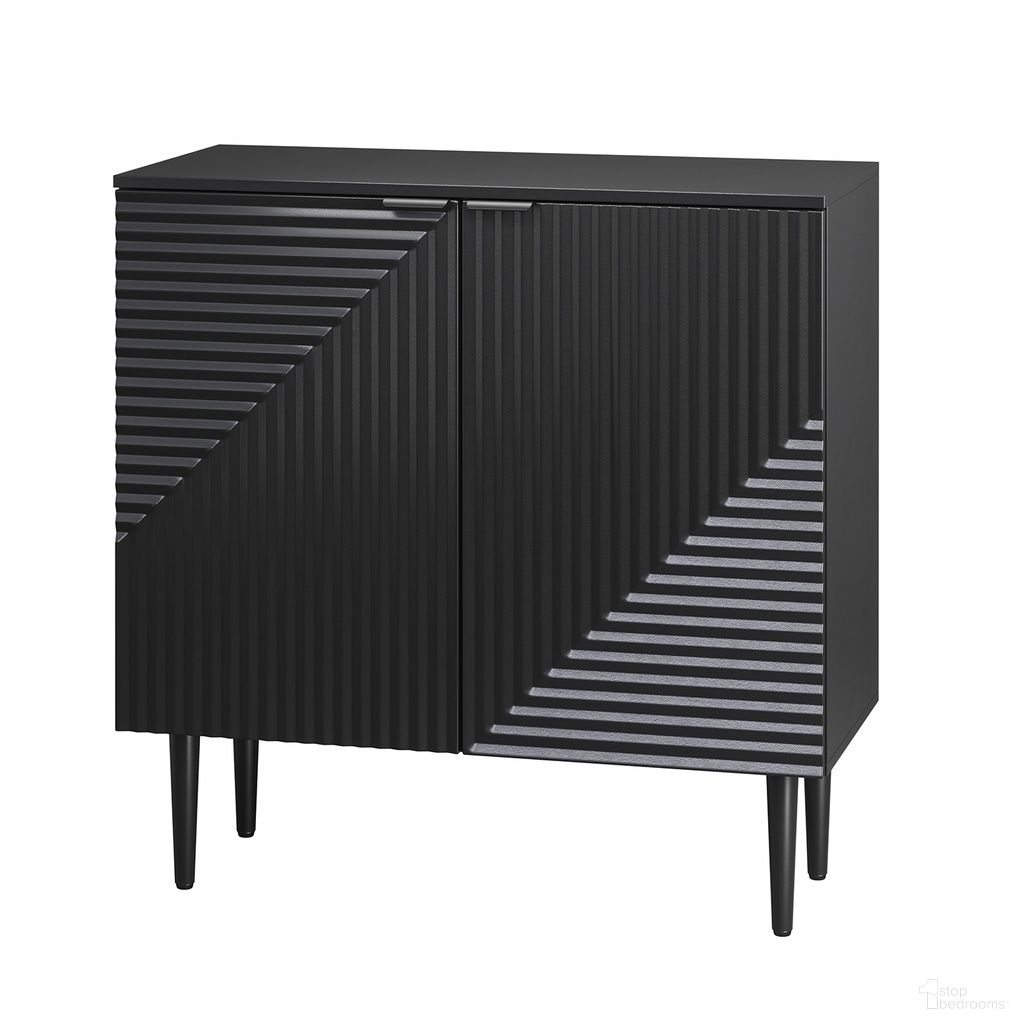 The appearance of Burkart Cabinet In Black designed by Karat Home in the modern / contemporary interior design. This black piece of furniture was selected by 1StopBedrooms from Burkart Collection to add a touch of cosiness and style into your home. Sku: SCBSD0590-BLACK. Material: Engineered Wood.