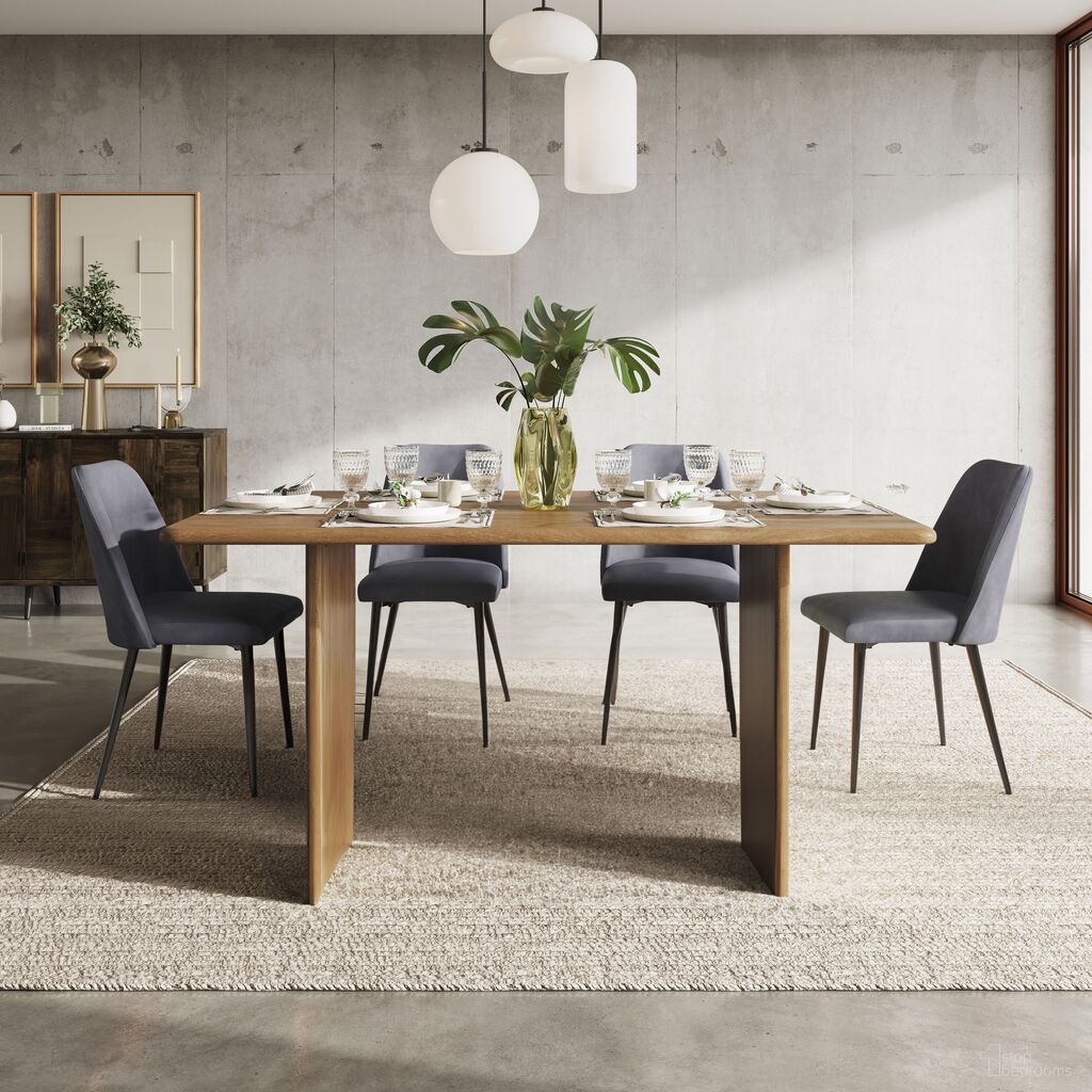 The appearance of Burke 76 Inch 5 Piece Dining Room Set with Faux Leather Chairs In Grey designed by Jofran in the modern / contemporary interior design. This grey piece of furniture was selected by 1StopBedrooms from Burke Collection to add a touch of cosiness and style into your home. Sku: 2271-BURKEDTG;2271-MADDOXCHGRY;2271-MADDOXCHGRY. Material: Iron.