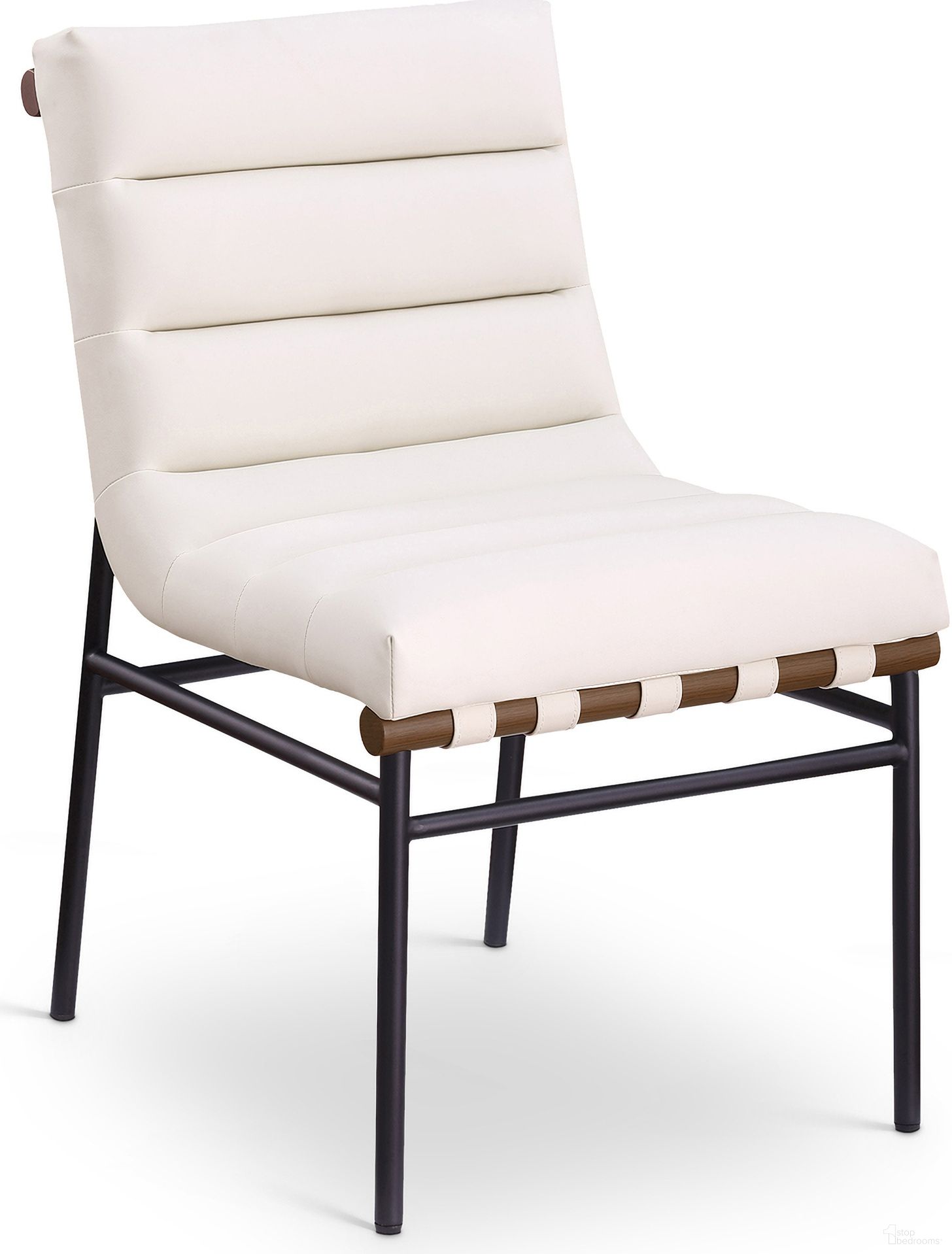 The appearance of Burke Vegan Leather Dining Chair Set of 2 In Cream designed by Meridian in the modern / contemporary interior design. This cream piece of furniture was selected by 1StopBedrooms from Burke Collection to add a touch of cosiness and style into your home. Sku: 577Cream-C. Material: Vegan Leather. Chair Type: Side Chair.
