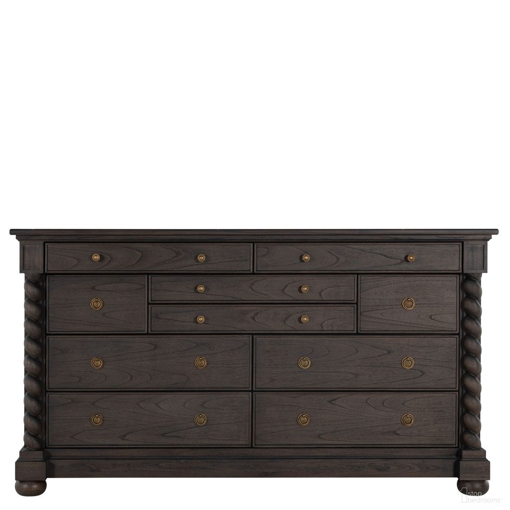 The appearance of Burkhardt Dresser In Cerused White and Dark Antique Bronze designed by Gabby in the transitional interior design. This cerused white/dark antique bronze piece of furniture was selected by 1StopBedrooms from Burkhardt Collection to add a touch of cosiness and style into your home. Sku: SCH-175634. Material: Mindi Veneer.