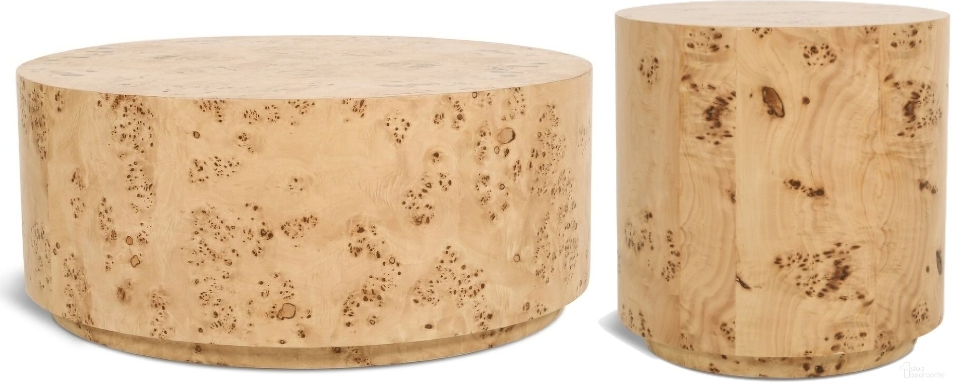 The appearance of Burl Occasional Table Set In Natural Ash designed by Meridian in the modern / contemporary interior design. This natural piece of furniture  was selected by 1StopBedrooms from Burl Collection to add a touch of cosiness and style into your home. Sku: 270-C;270-E. Material: Plywood.