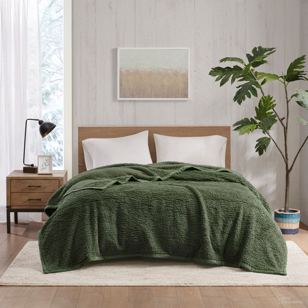 Burlington Berber Full/Queen Blanket In Green
