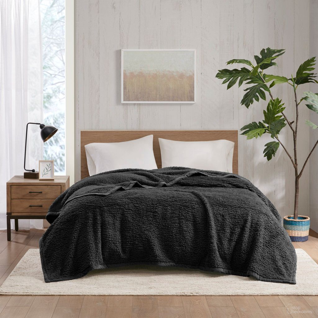 Burlington Berber King Blanket In Black