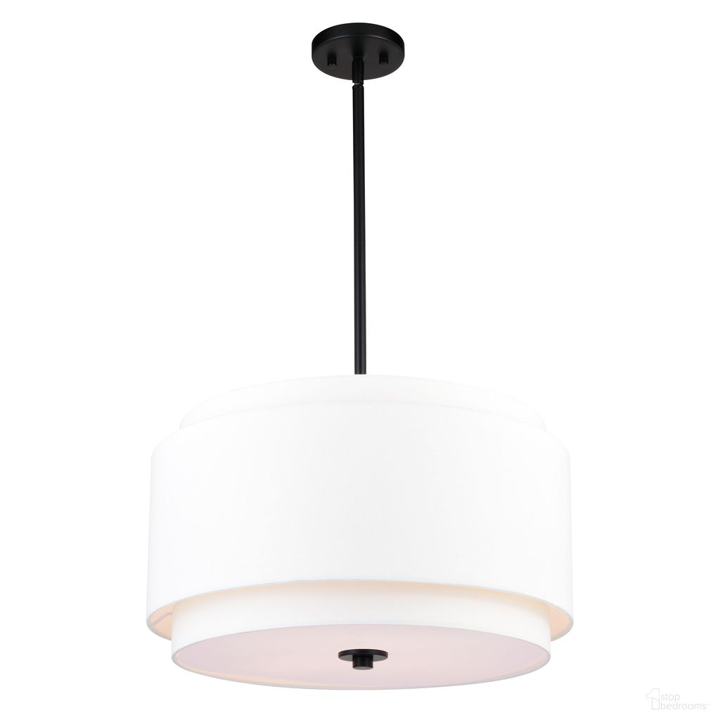 The appearance of Burnaby 20.5 Inch 4 Light Pendant In Black designed by Vaxcel in the transitional interior design. This black piece of furniture was selected by 1StopBedrooms from Burnaby Collection to add a touch of cosiness and style into your home. Sku: P0392. Material: Steel.