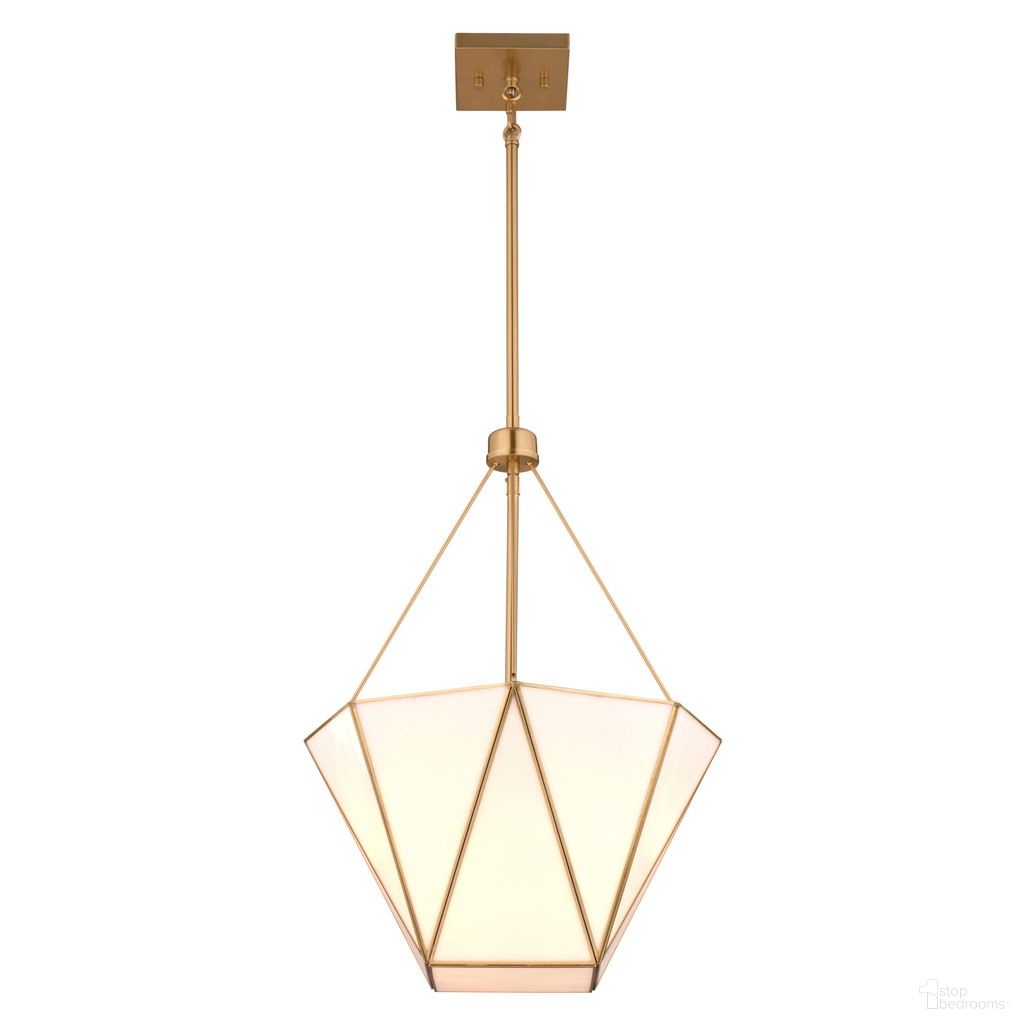 Burnett 16 Inch 3 Light Pendant In Muted Brass
