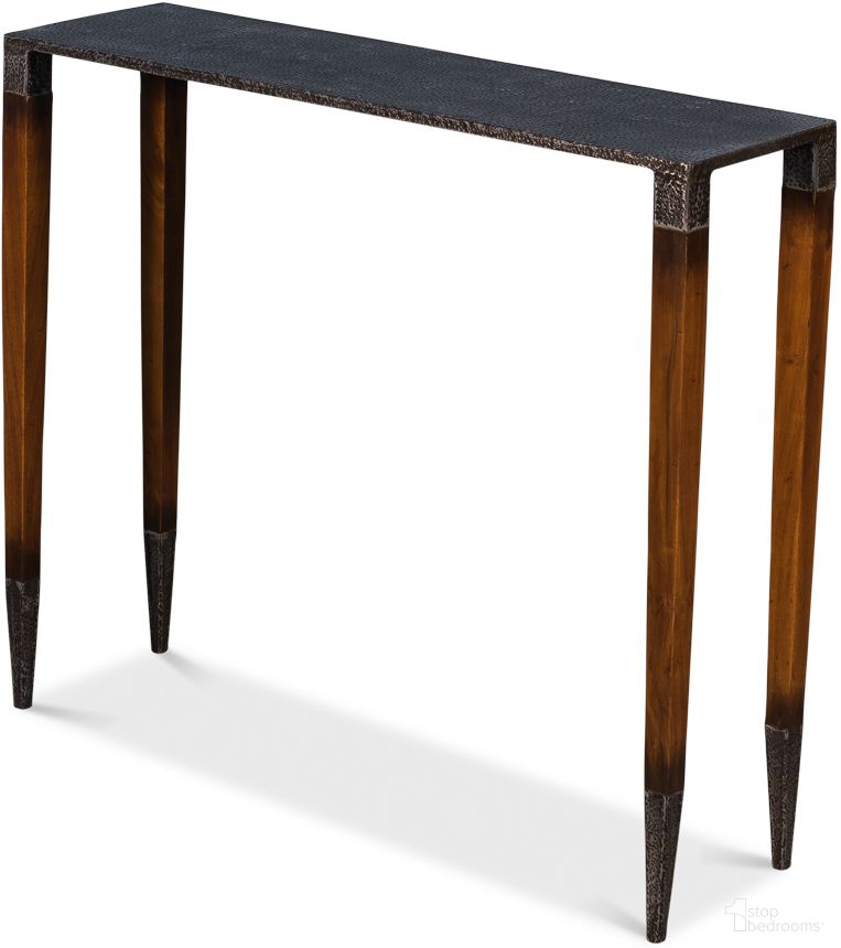The appearance of Burnford Gray Console Table designed by Sarreid in the transitional interior design. This grey piece of furniture was selected by 1StopBedrooms from Burnford Collection to add a touch of cosiness and style into your home. Sku: 30415. Material: Iron.