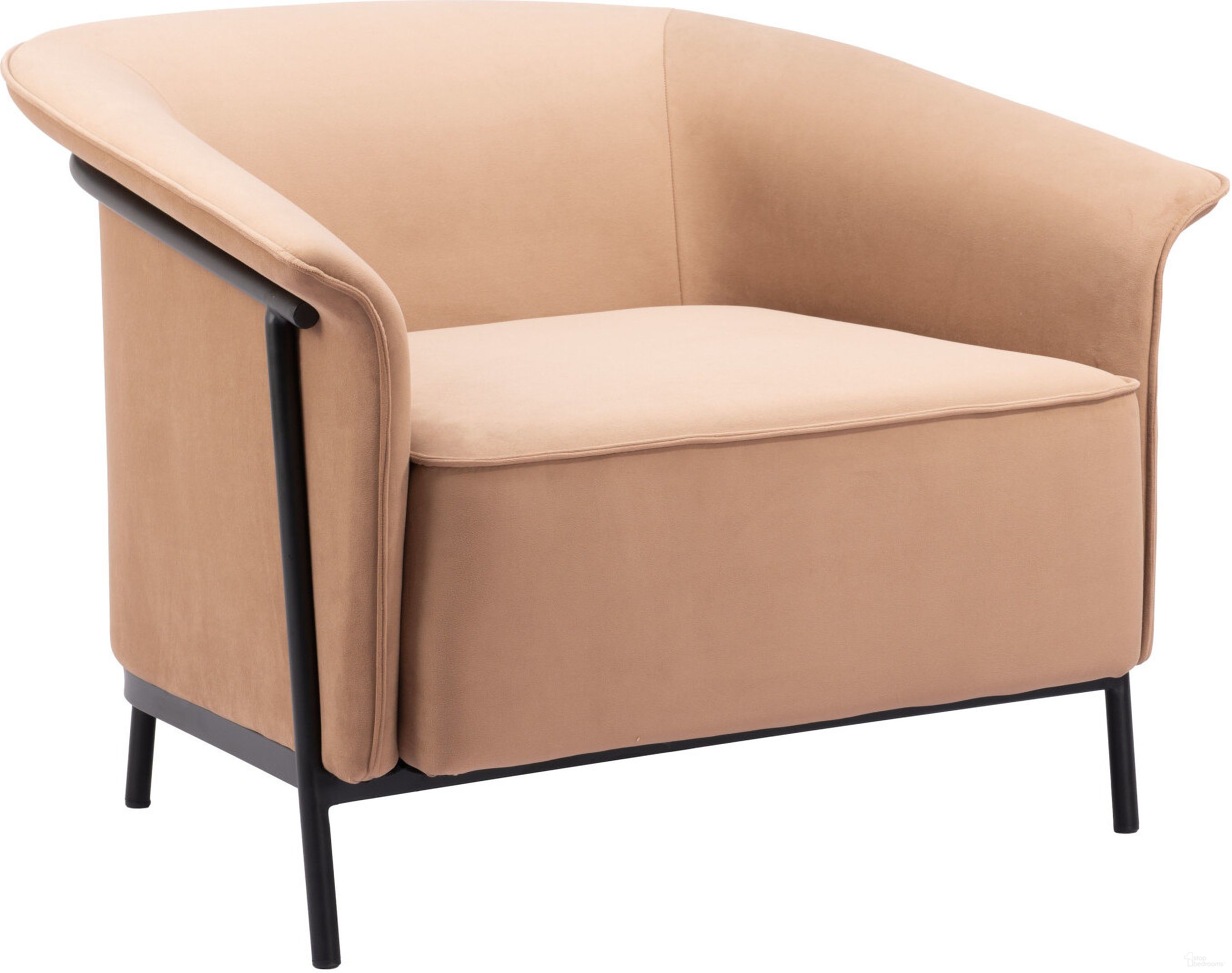 The appearance of Burry Accent Chair In Tan designed by Zuo Modern in the modern / contemporary interior design. This tan piece of furniture was selected by 1StopBedrooms from Burry Collection to add a touch of cosiness and style into your home. Sku: 110117. Material: Steel.