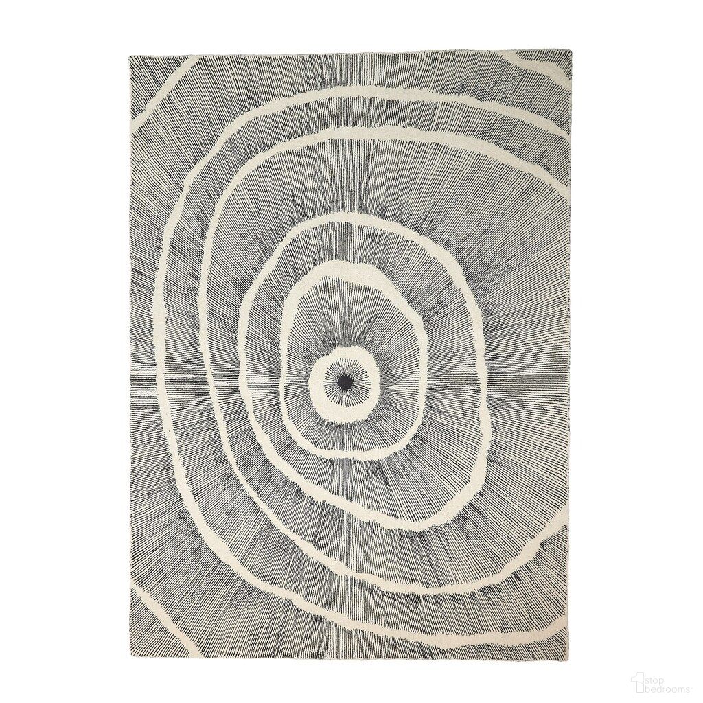 Burst 11' x 14' Rug In Ivory and Black