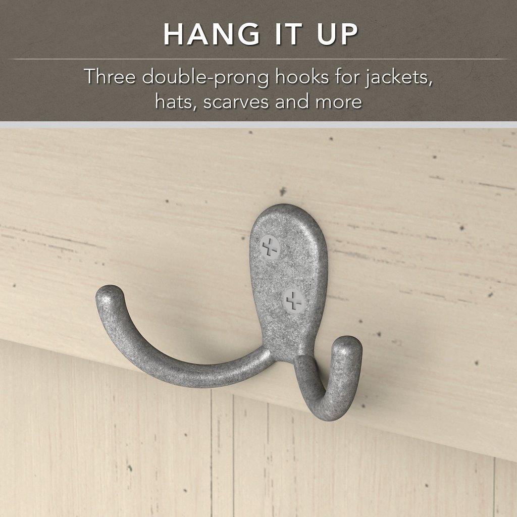 Bush Furniture Fairview Hall Tree With Storage Bench And 2 Door