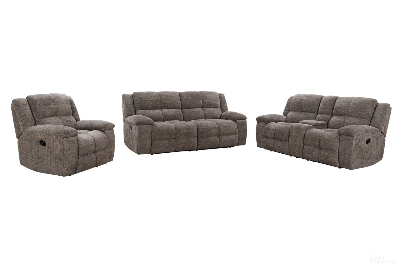 The appearance of Buster Manual Reclining Living Room Set In Cabot Stone designed by Parker House in the modern / contemporary interior design. This cabot stone piece of furniture  was selected by 1StopBedrooms from Buster Collection to add a touch of cosiness and style into your home. Sku: MBUS#832-CAST;MBUS#822C-CAST. Material: Polyester.