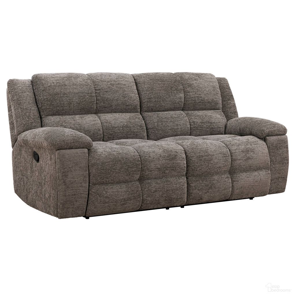 The appearance of Buster Manual Reclining Sofa In Cabot Stone designed by Parker House in the modern / contemporary interior design. This cabot stone piece of furniture  was selected by 1StopBedrooms from Buster Collection to add a touch of cosiness and style into your home. Sku: MBUS#832-CAST. Material: Polyester.