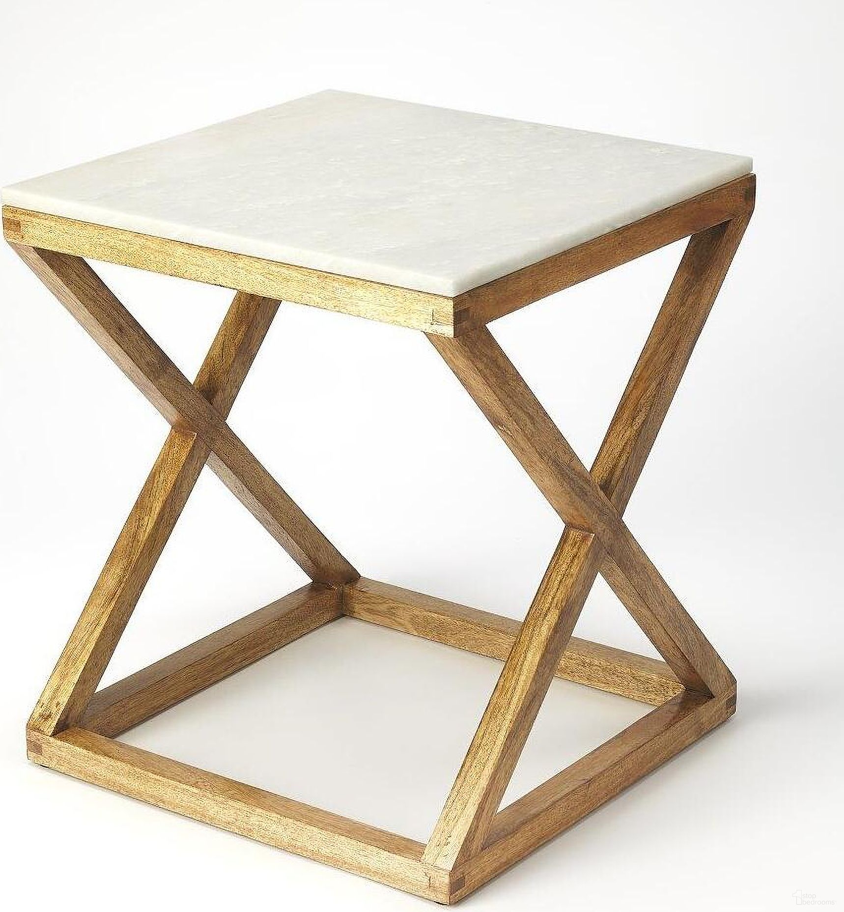 The appearance of Butler Braylon Marble and Wood End Table designed by Butler Specialty Company in the modern / contemporary interior design. This natural wood piece of furniture was selected by 1StopBedrooms from Loft Collection to add a touch of cosiness and style into your home. Sku: 5329312. Material: Wood.