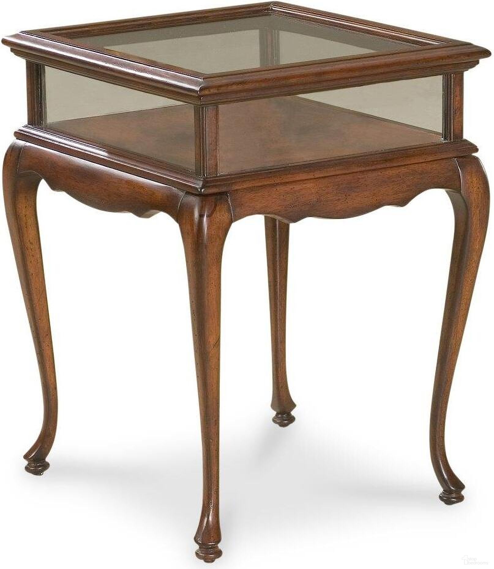 The appearance of Butler Burton Plantation Cherry Curio Table designed by Butler Specialty Company in the traditional interior design. This dark brown piece of furniture was selected by 1StopBedrooms from Plantation Collection to add a touch of cosiness and style into your home. Sku: 1484024. Material: Rubberwood.