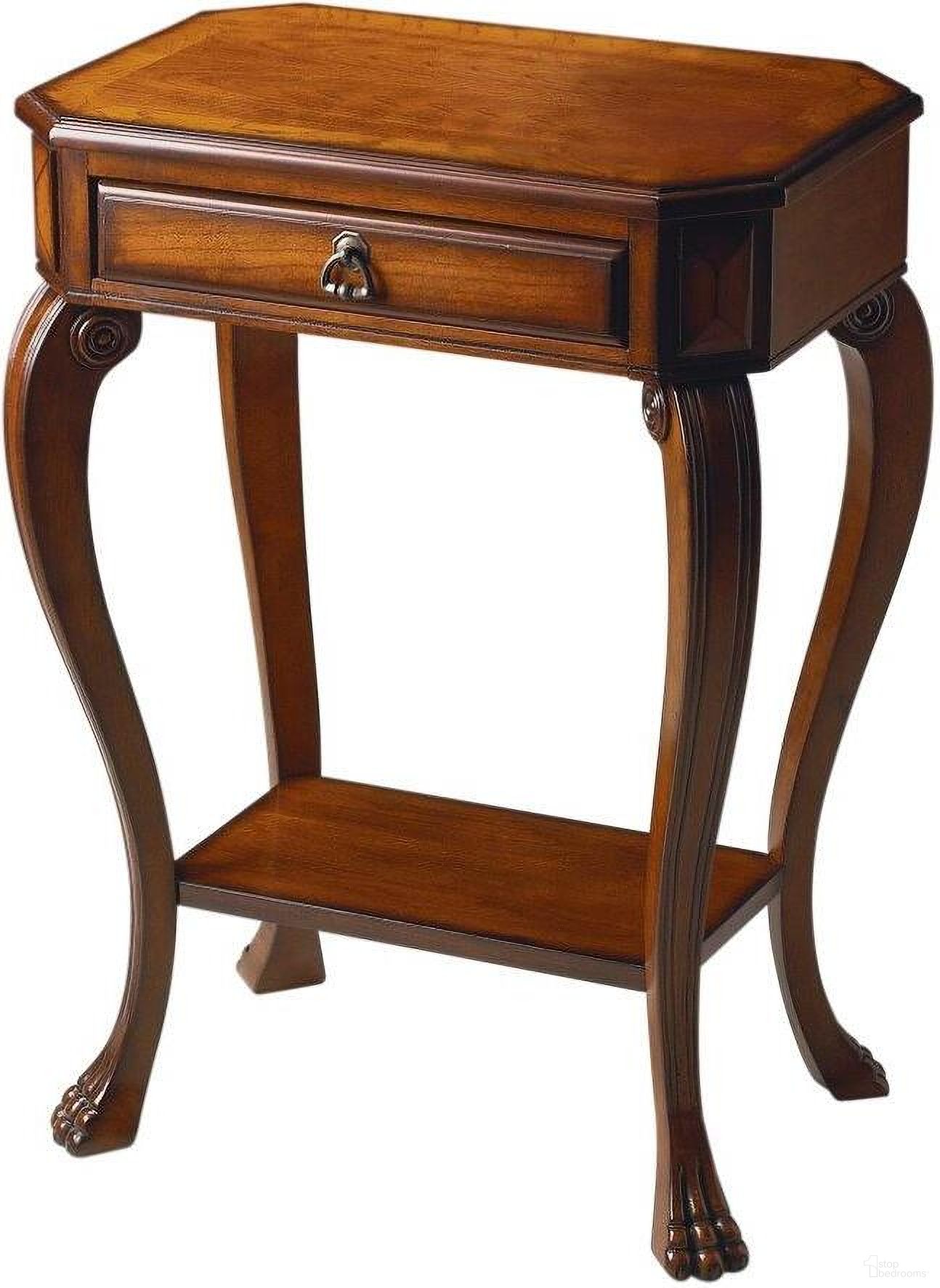 The appearance of Butler Channing Olive Ash Burl Console Table designed by Butler Specialty Company in the traditional interior design. This medium brown piece of furniture was selected by 1StopBedrooms from Masterpiece Collection to add a touch of cosiness and style into your home. Sku: 5021101. Material: Rubberwood.