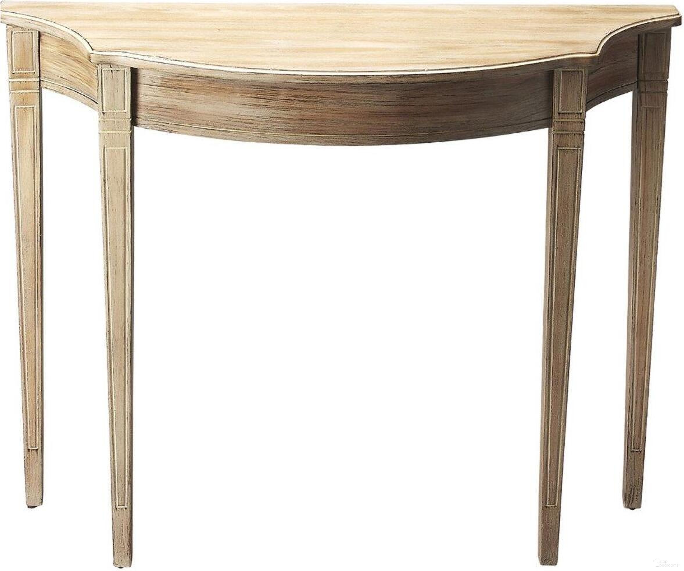 The appearance of Butler Chester Driftwood Console Table designed by Butler Specialty Company in the transitional interior design. This gray piece of furniture was selected by 1StopBedrooms from Masterpiece Collection to add a touch of cosiness and style into your home. Sku: 4116247. Material: Wood Veneer.