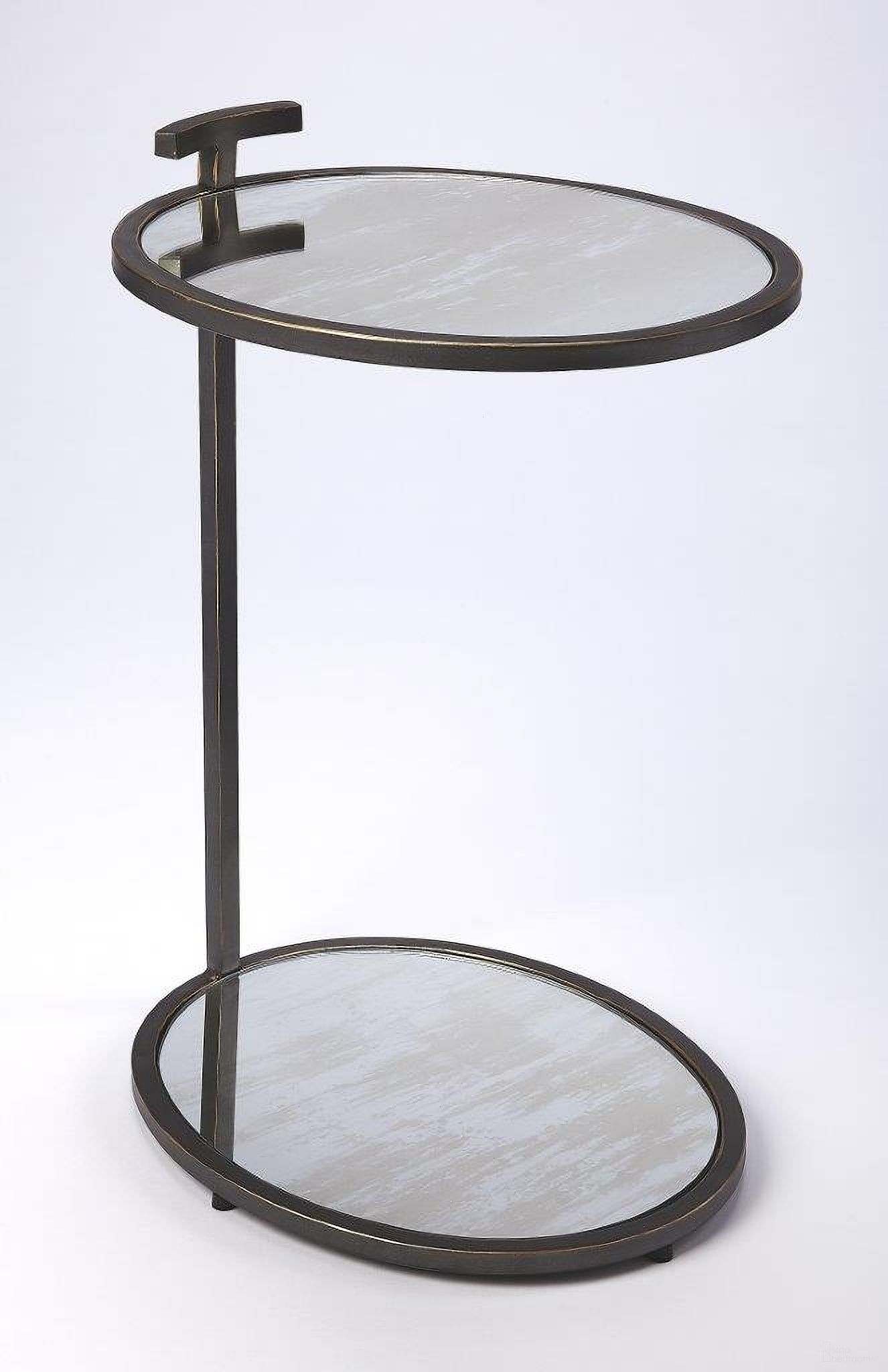 The appearance of Butler Ciro Black Metal and Mirror Side Table designed by Butler Specialty Company in the modern / contemporary interior design. This black piece of furniture was selected by 1StopBedrooms from Loft Collection to add a touch of cosiness and style into your home. Sku: 3973407. Material: Iron.