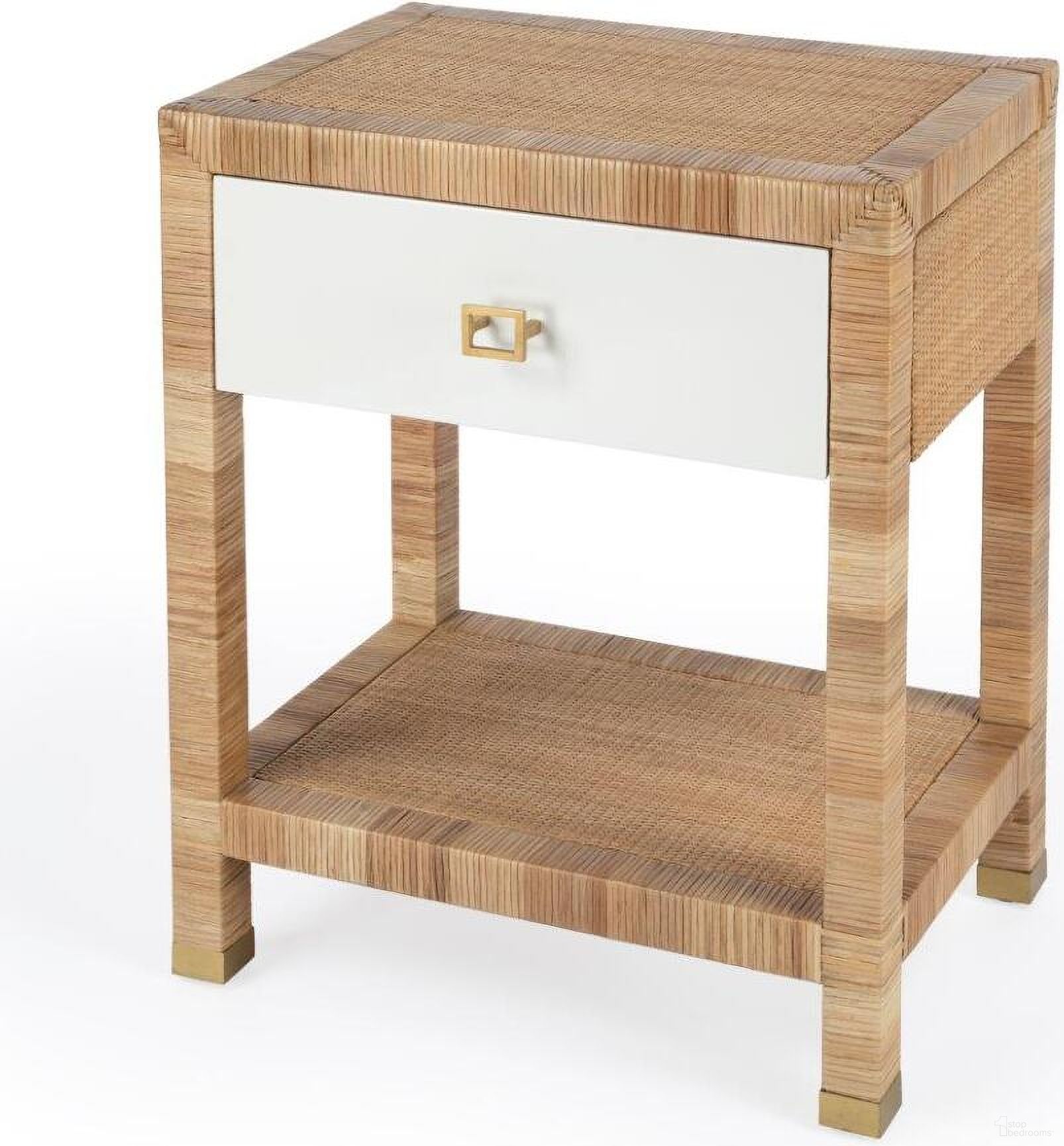 The appearance of Butler Corfu 1 Drawer Natural Raffia Nightstand designed by Butler Specialty Company in the modern / contemporary interior design. This natural and white piece of furniture was selected by 1StopBedrooms from Corfu Collection to add a touch of cosiness and style into your home. Sku: 5608350. Material: Plywood.