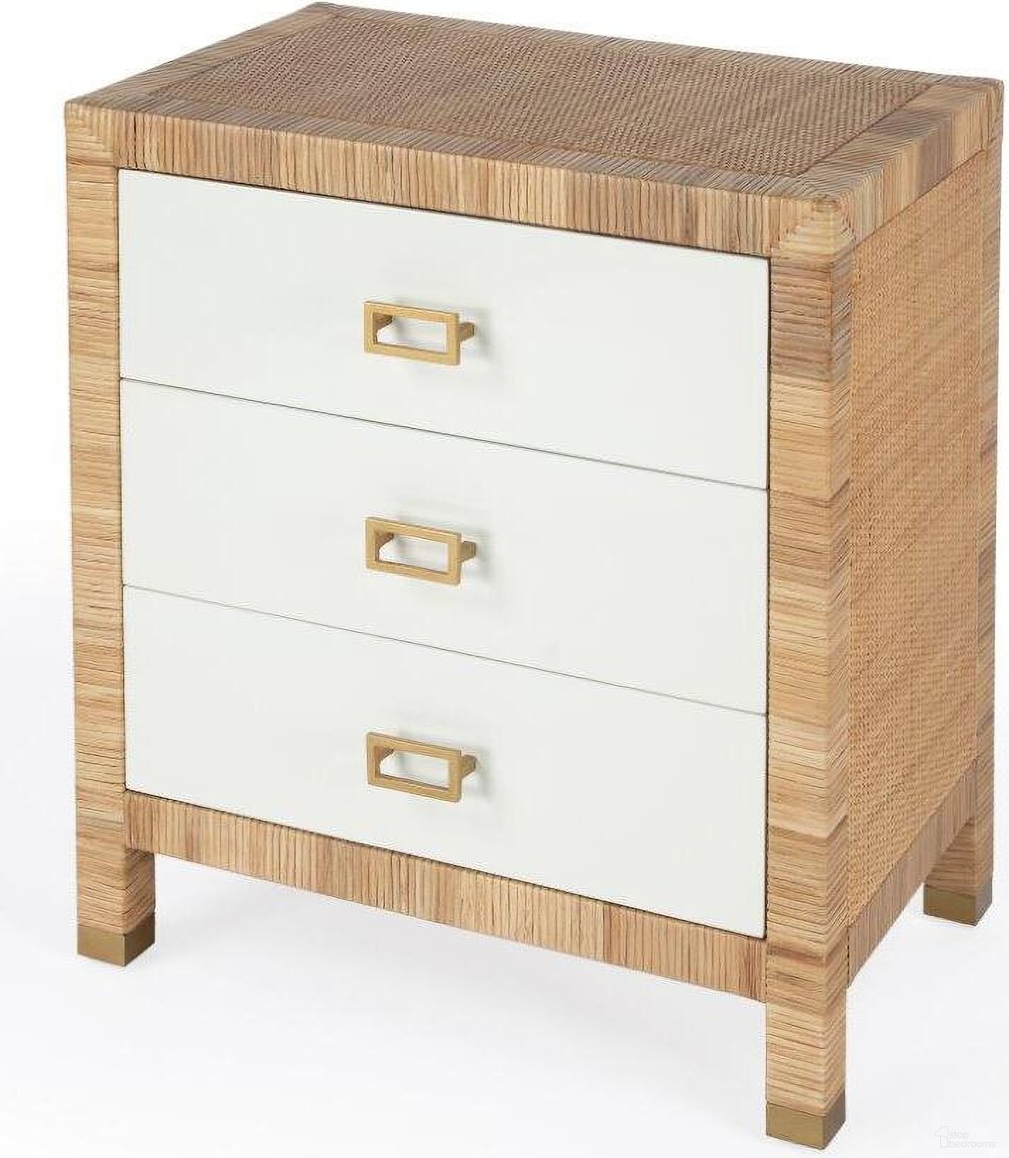 The appearance of Butler Corfu 3 Drawer Natural Raffia Chest designed by Butler Specialty Company in the modern / contemporary interior design. This natural and white piece of furniture was selected by 1StopBedrooms from Corfu Collection to add a touch of cosiness and style into your home. Sku: 5607350. Material: Plywood.