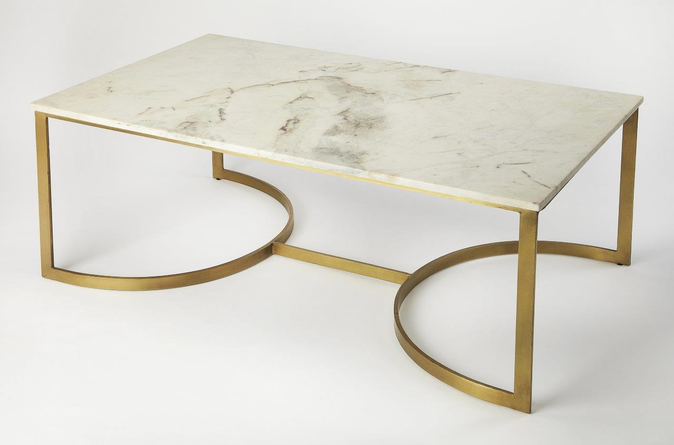 The appearance of Butler Corsini Marble and Metal Coffee Table designed by Butler Specialty Company in the modern / contemporary interior design. This multicolor piece of furniture was selected by 1StopBedrooms from Loft Collection to add a touch of cosiness and style into your home. Sku: 4446389B;4446389T. Material: Iron.