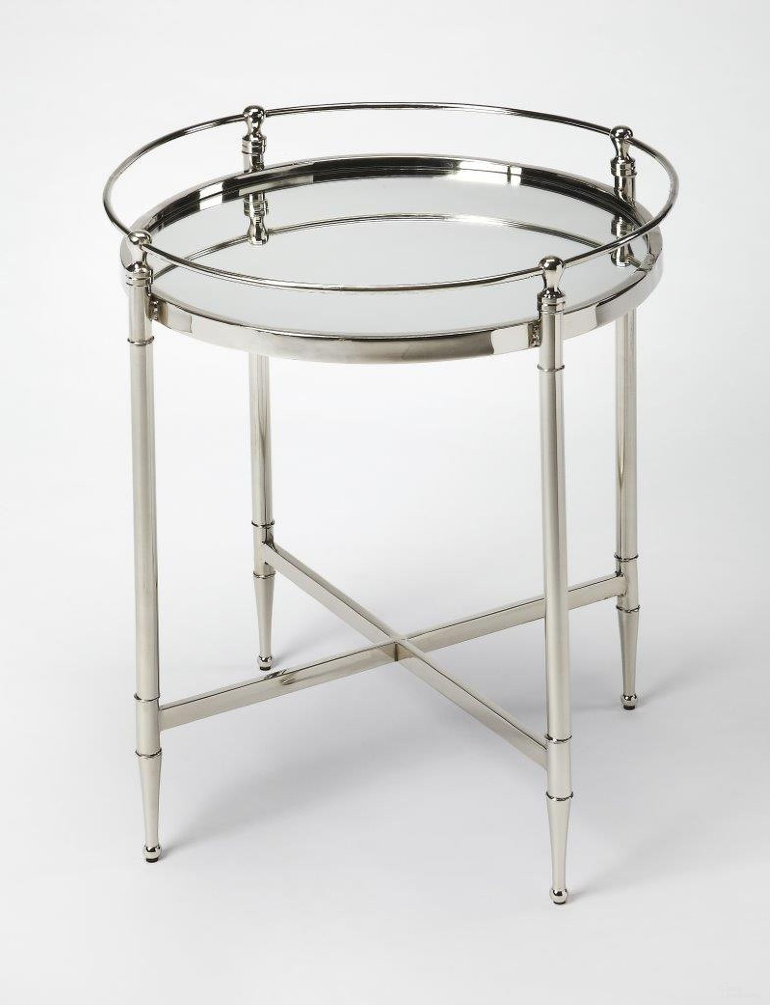 The appearance of Butler Crosby Metal and Mirror End Table designed by Butler Specialty Company in the modern / contemporary interior design. This silver piece of furniture was selected by 1StopBedrooms from Loft Collection to add a touch of cosiness and style into your home. Sku: 3939140. Material: Stainless Steel.
