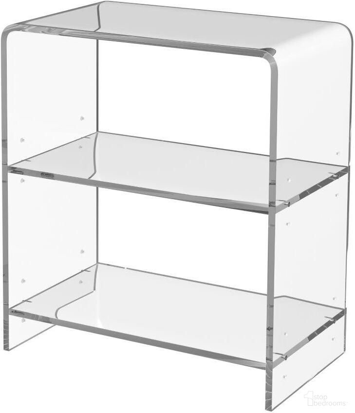 The appearance of Butler Crystal Clear Acrylic Bookcase designed by Butler Specialty Company in the modern / contemporary interior design. This clear piece of furniture  was selected by 1StopBedrooms from Loft Collection to add a touch of cosiness and style into your home. Sku: 3611335. Material: Acrylic.