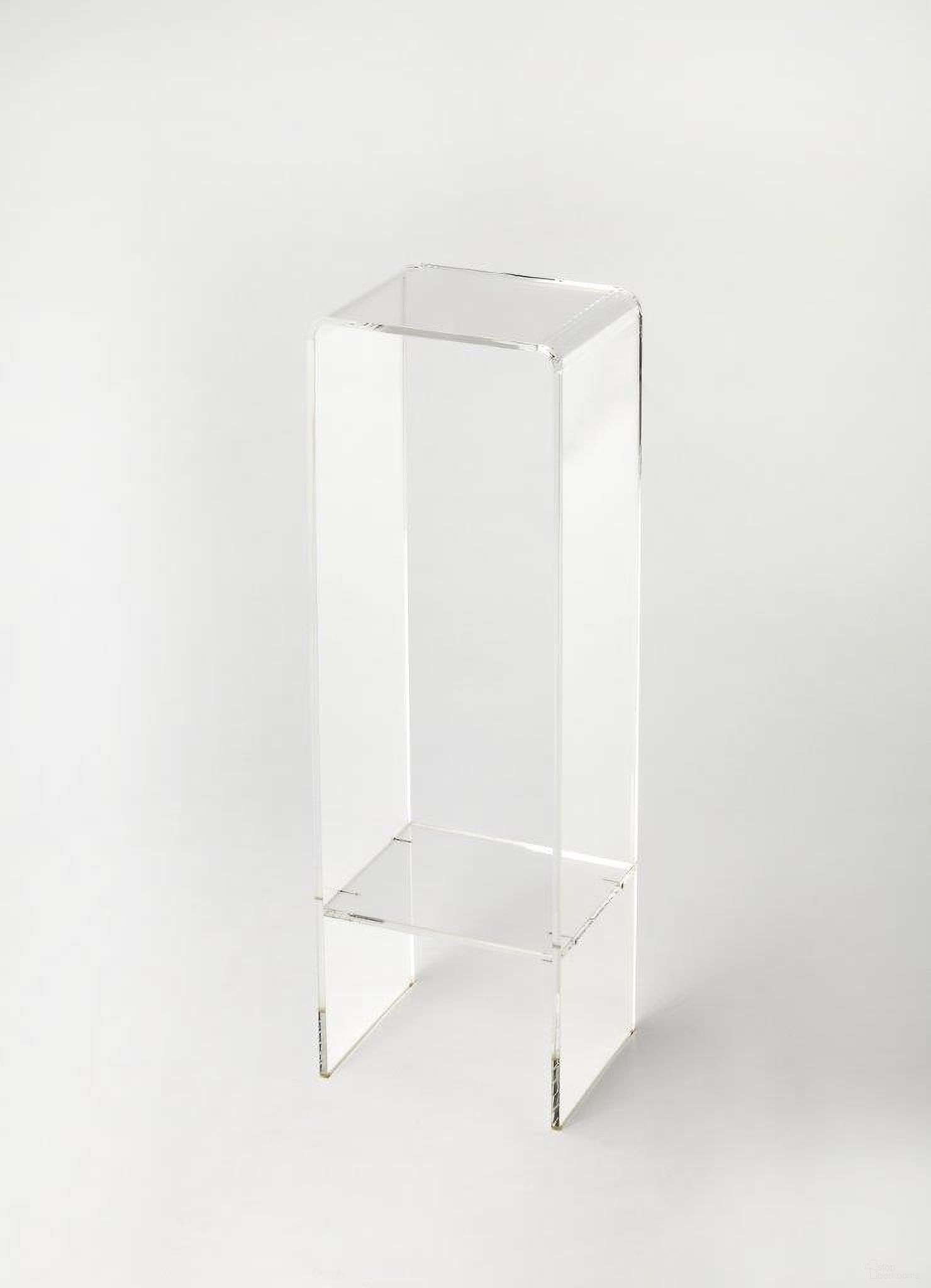 The appearance of Butler Crystal Clear Acrylic Plant Stand designed by Butler Specialty Company in the modern / contemporary interior design. This clear piece of furniture was selected by 1StopBedrooms from Loft Collection to add a touch of cosiness and style into your home. Sku: 3612335. Material: Acrylic.