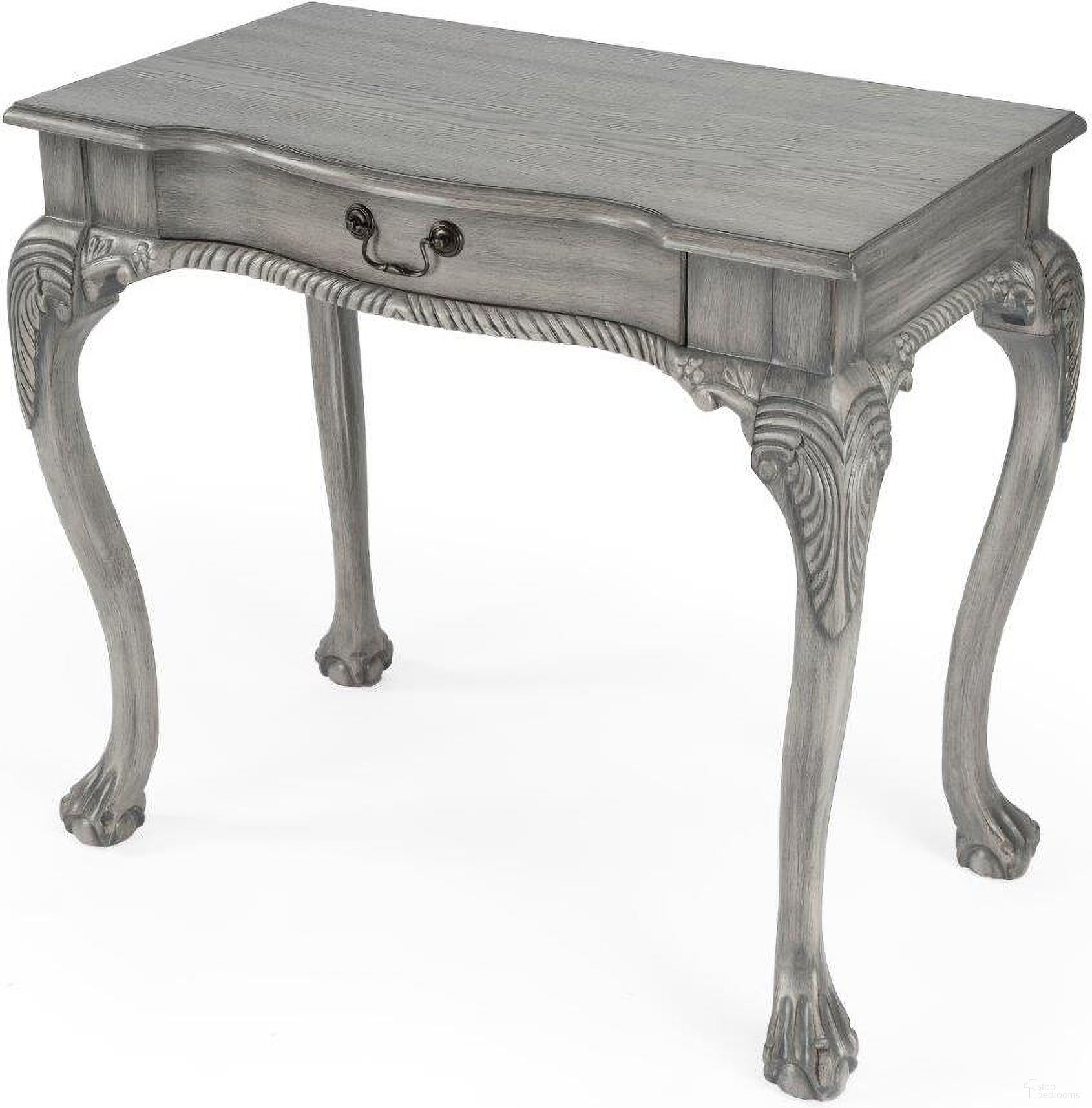 The appearance of Butler Dupree Gray Writing Desk designed by Butler Specialty Company in the traditional interior design. This gray piece of furniture was selected by 1StopBedrooms from Masterpiece Collection to add a touch of cosiness and style into your home. Sku: 6042418. Material: Rubberwood.