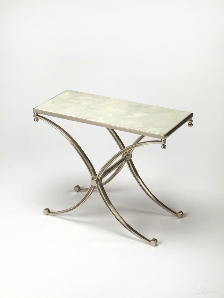 The appearance of Butler Duvall Marble End Table designed by Butler Specialty Company in the modern / contemporary interior design. This silver piece of furniture  was selected by 1StopBedrooms from Modern Expressions Collection to add a touch of cosiness and style into your home. Sku: 3675260. Material: Aluminum.
