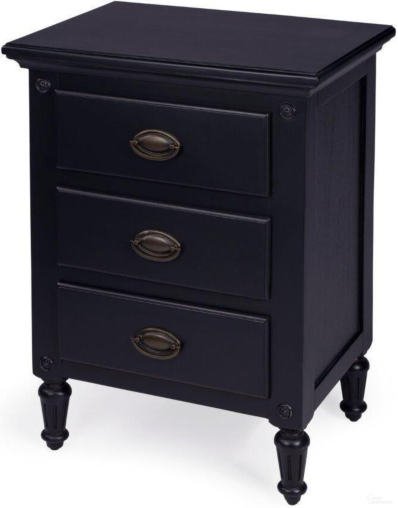 The appearance of Butler Easterbrook Black Nightstand designed by Butler Specialty Company in the traditional interior design. This black piece of furniture  was selected by 1StopBedrooms from Masterpiece Collection to add a touch of cosiness and style into your home. Sku: 9352295. Material: Wood.