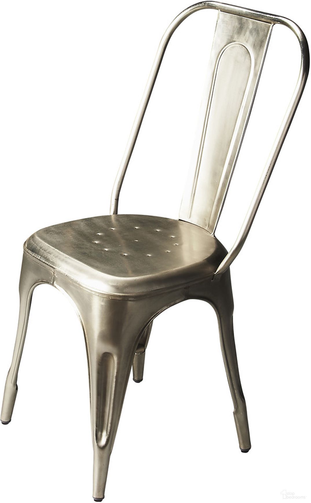 The appearance of Butler Garcon Iron Side Chair designed by Butler Specialty Company in the modern / contemporary interior design. This silver piece of furniture was selected by 1StopBedrooms from Industrial Chic Collection to add a touch of cosiness and style into your home. Sku: 3127025. Material: Iron. Chair Type: Side Chair.