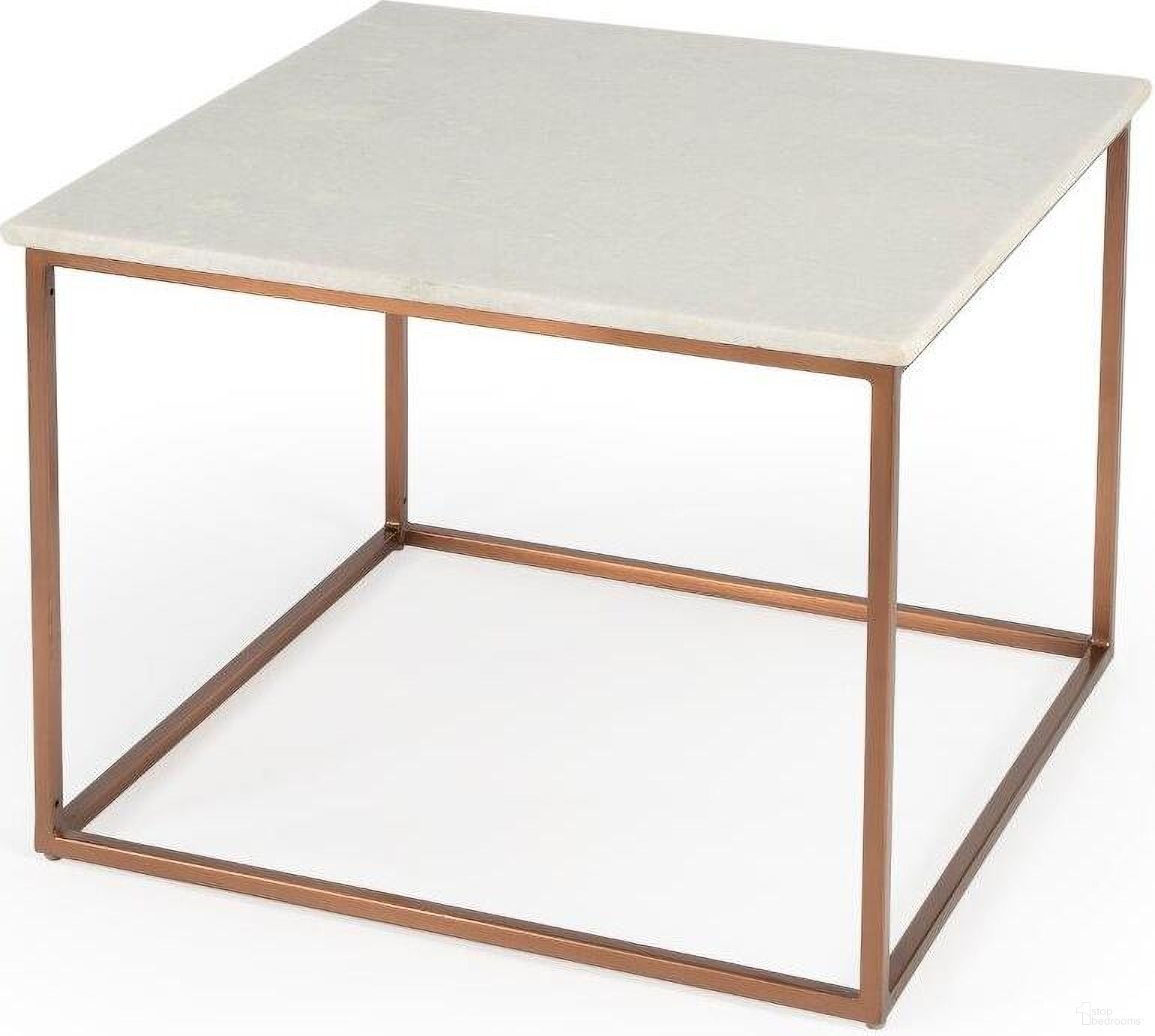 The appearance of Butler Holland Marble and Metal Coffee Table designed by Butler Specialty Company in the modern / contemporary interior design. This copper piece of furniture was selected by 1StopBedrooms from Loft Collection to add a touch of cosiness and style into your home. Sku: 3967389. Material: Iron.