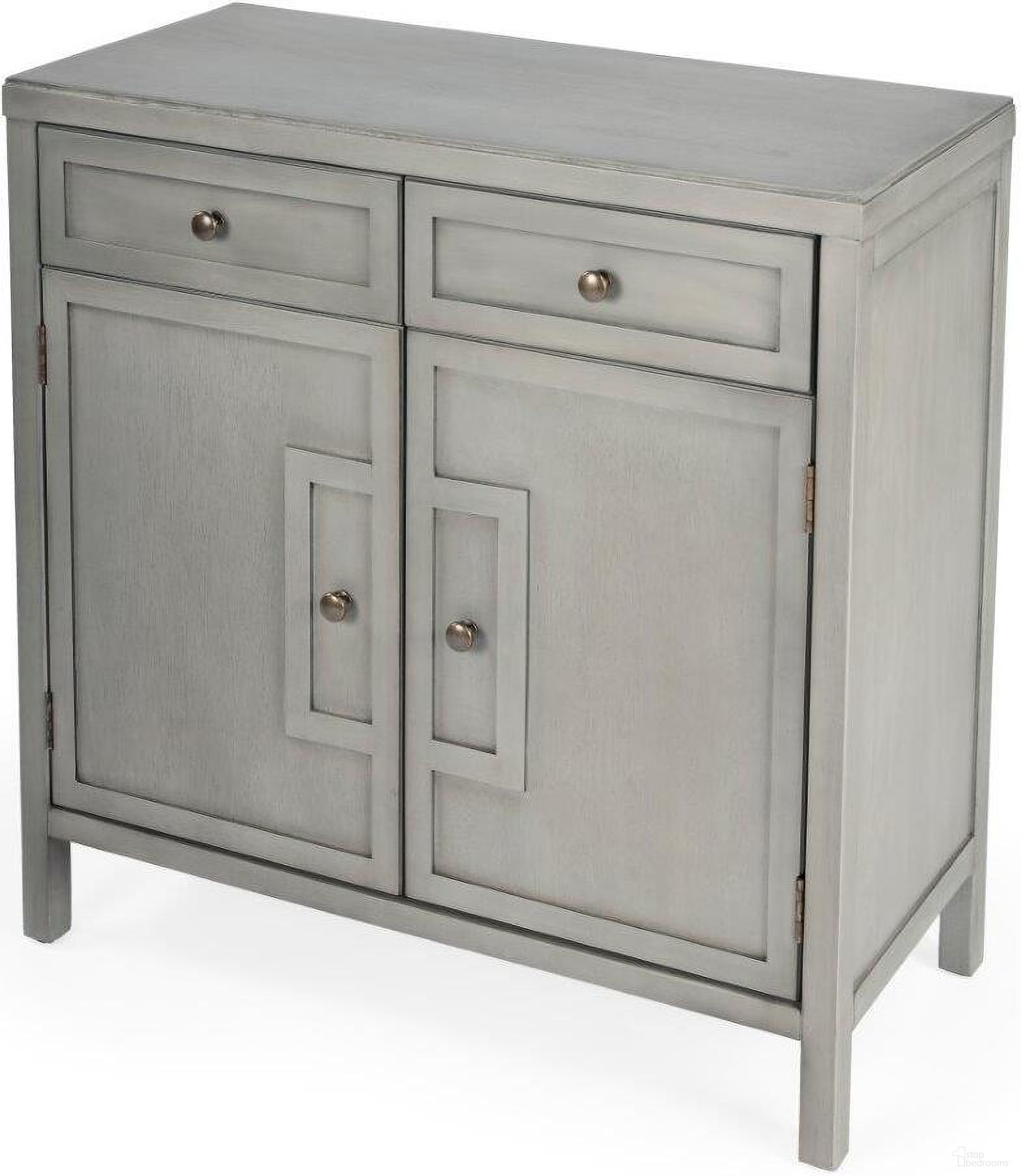 The appearance of Butler Imperial Gray Console Cabinet designed by Butler Specialty Company in the transitional interior design. This gray piece of furniture was selected by 1StopBedrooms from Butler Loft Collection to add a touch of cosiness and style into your home. Sku: 3955169. Material: Wood.
