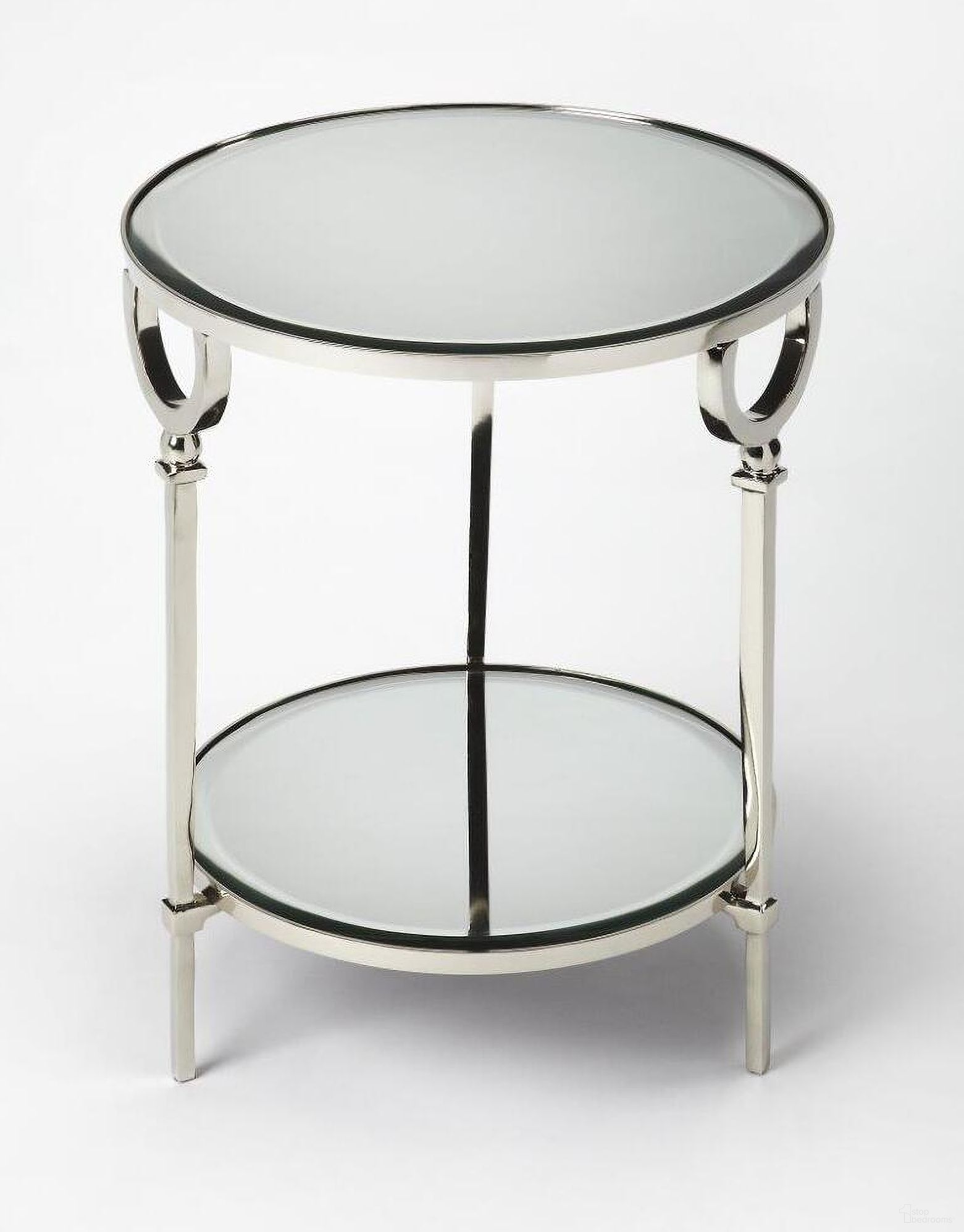 The appearance of Butler Jolene Metal and Mirror End Table designed by Butler Specialty Company in the modern / contemporary interior design. This silver piece of furniture was selected by 1StopBedrooms from Loft Collection to add a touch of cosiness and style into your home. Sku: 3940140. Material: Aluminum.