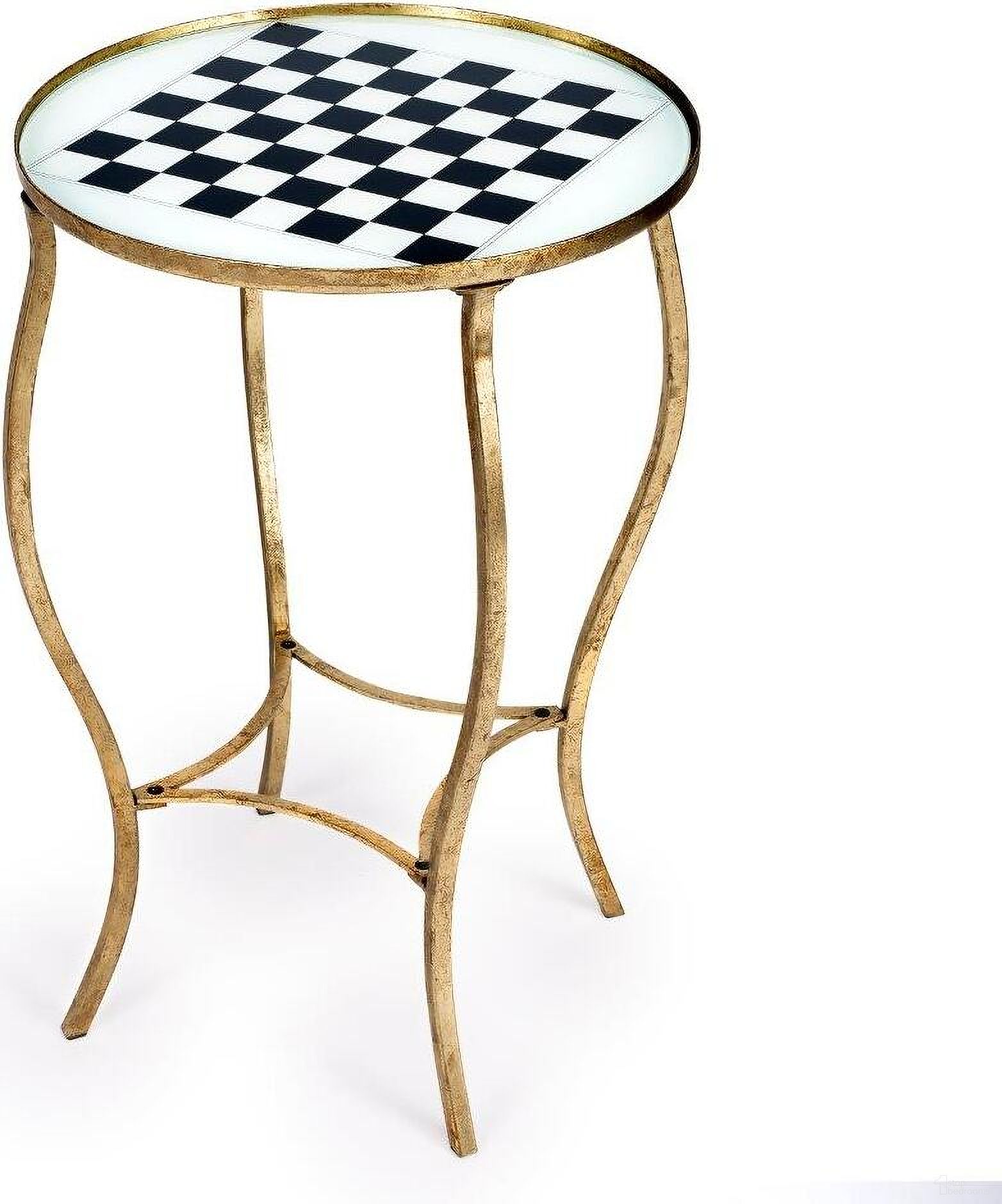 The appearance of Butler Judith Antique Gold Game Table designed by Butler Specialty Company in the transitional interior design. This gold piece of furniture was selected by 1StopBedrooms from Loft Collection to add a touch of cosiness and style into your home. Sku: 5341025. Material: Iron.