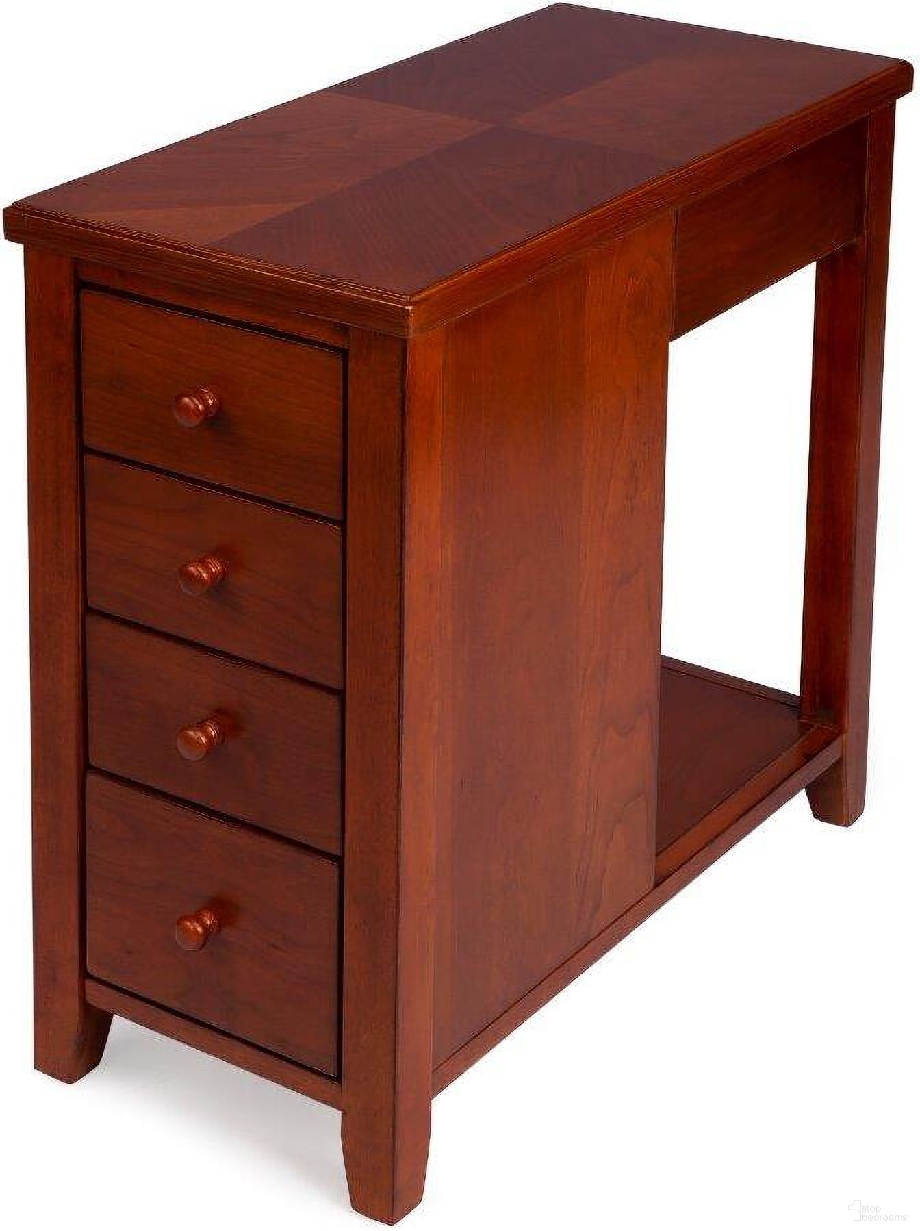 Butler Kelton Olive Ash Burl 4-Drawer Chairside Chest