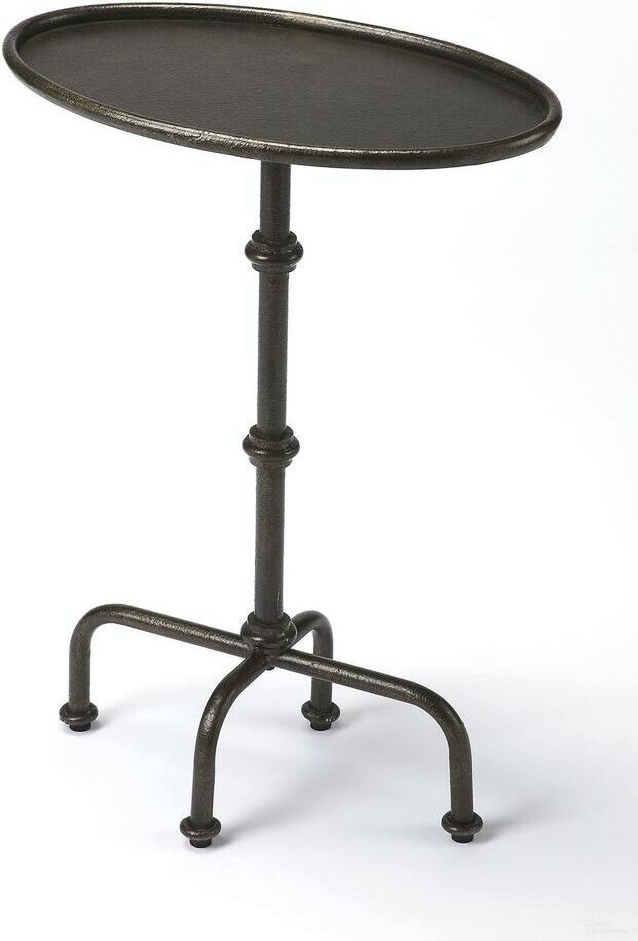 The appearance of Kira Indoor 19.75 Inch Oval Metal Pedestal Table In Oil Rubbed Bronze designed by Butler Specialty Company in the transitional interior design. This oil rubbed bronze piece of furniture was selected by 1StopBedrooms from Industrial Chic Collection to add a touch of cosiness and style into your home. Sku: 4002025. Material: Aluminum.