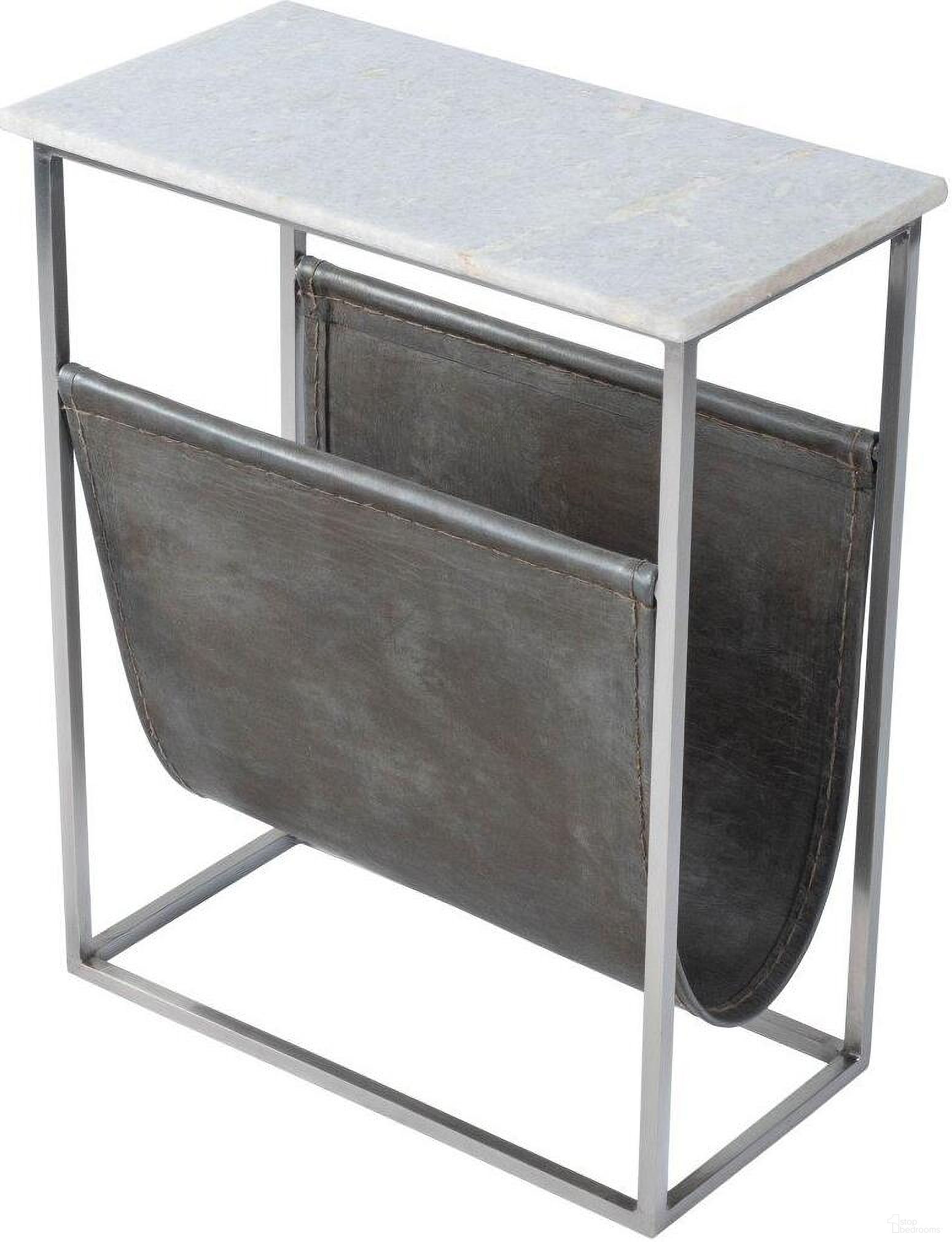 The appearance of Butler Koler Marble and Leather Magazine Table designed by Butler Specialty Company in the modern / contemporary interior design. This off white piece of furniture was selected by 1StopBedrooms from Loft Collection to add a touch of cosiness and style into your home. Sku: 5450389. Material: Iron.