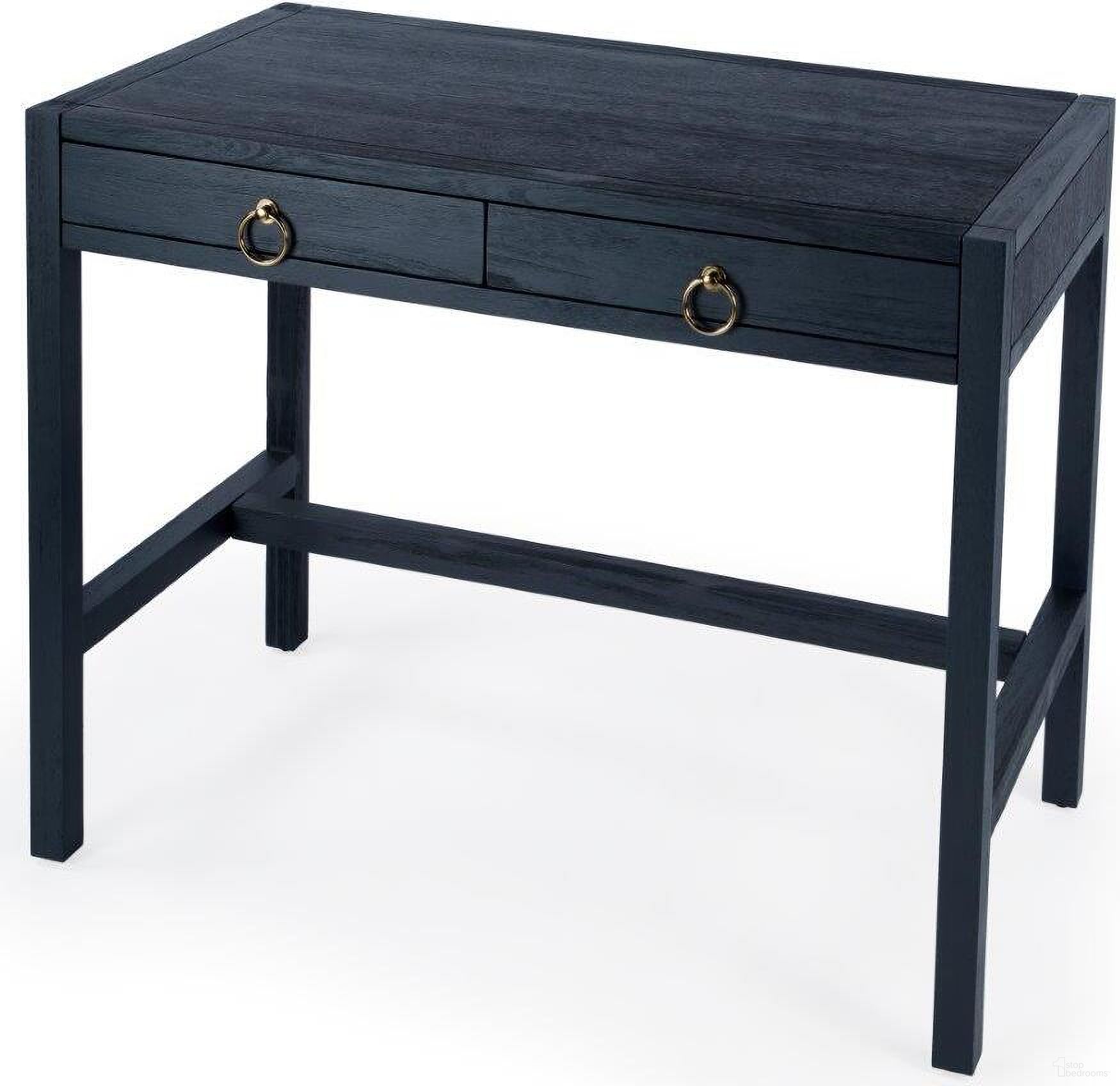 The appearance of Butler Lark Navy Desk designed by Butler Specialty Company in the transitional interior design. This navy piece of furniture was selected by 1StopBedrooms from Lark Collection to add a touch of cosiness and style into your home. Sku: 5523291. Material: MDF.