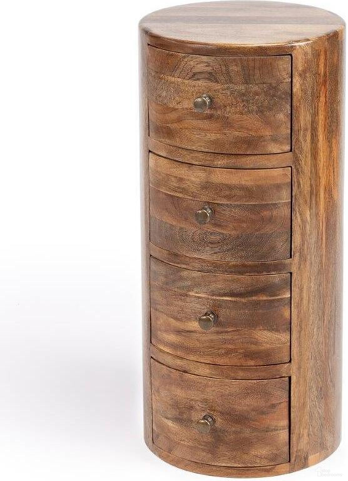 The appearance of Butler Liam Light Brown Wood End Table With Storage designed by Butler Specialty Company in the transitional interior design. This light brown piece of furniture  was selected by 1StopBedrooms from Artifacts Collection to add a touch of cosiness and style into your home. Sku: 1176312. Material: Wood.
