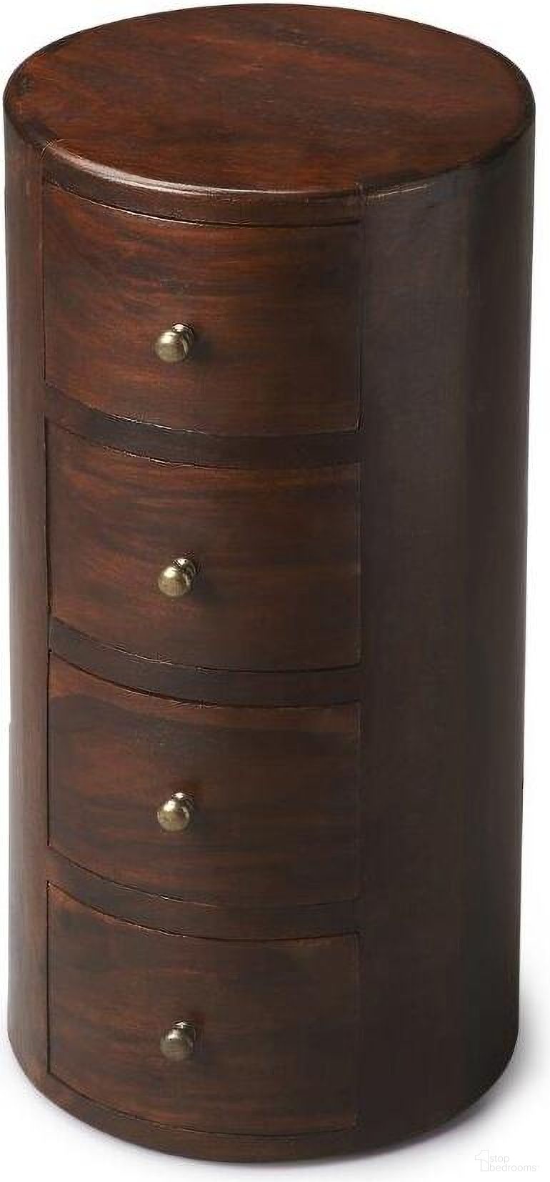 The appearance of Butler Liam Solid Wood End Table With Storage designed by Butler Specialty Company in the transitional interior design. This wood brown piece of furniture  was selected by 1StopBedrooms from Artifacts Collection to add a touch of cosiness and style into your home. Sku: 1176260. Material: Wood.