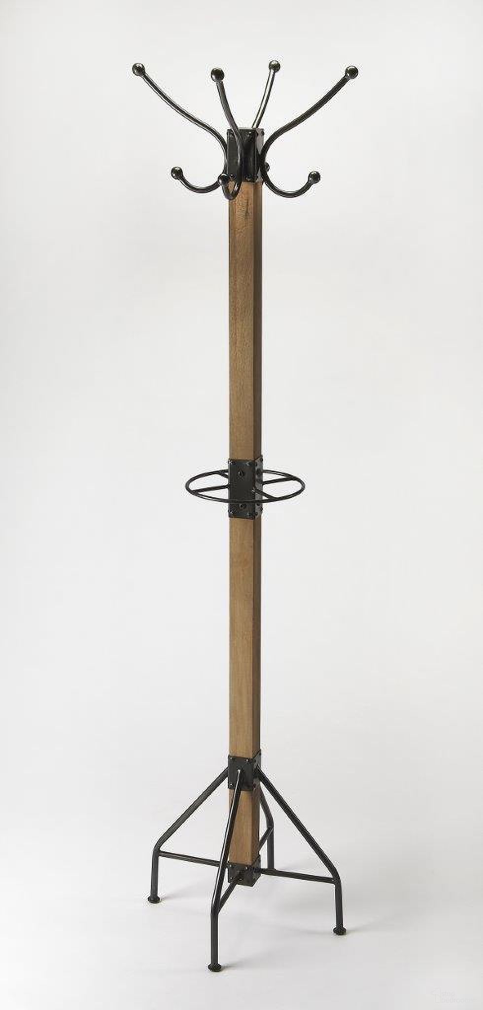 Butler Logan Square Rustic Brown Coat Rack/Tree