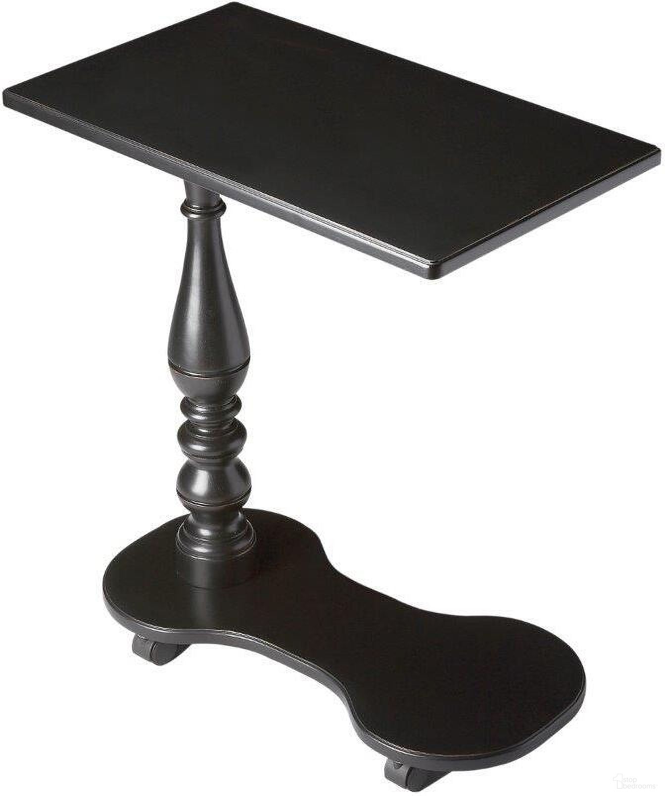 The appearance of Butler Mabry Black Licorice Mobile Tray Table designed by Butler Specialty Company in the transitional interior design. This black piece of furniture  was selected by 1StopBedrooms from Masterpiece Collection to add a touch of cosiness and style into your home. Sku: 7025111. Material: Wood.