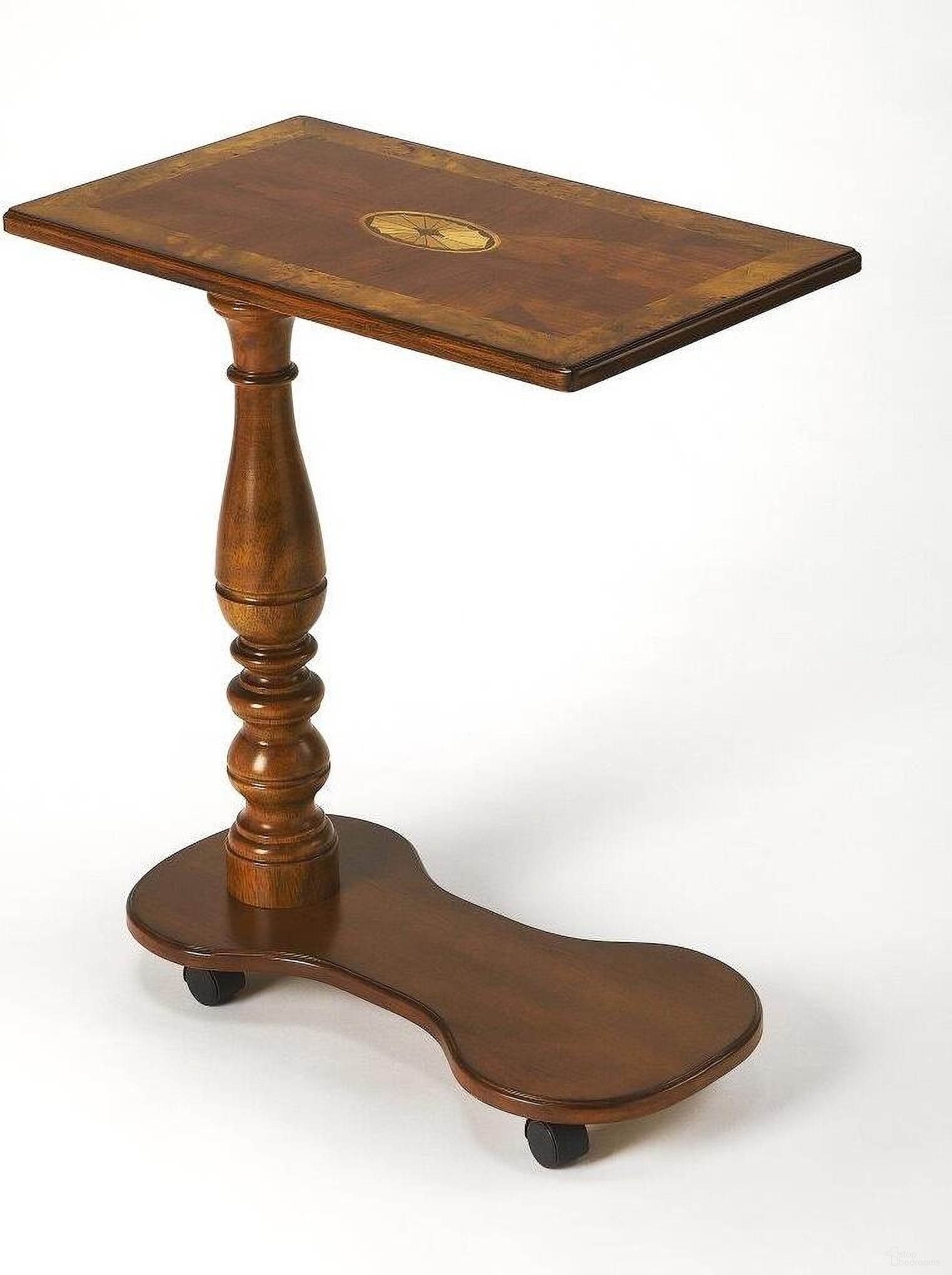 Butler Mabry Olive Ash Burl Mobile Tray Table