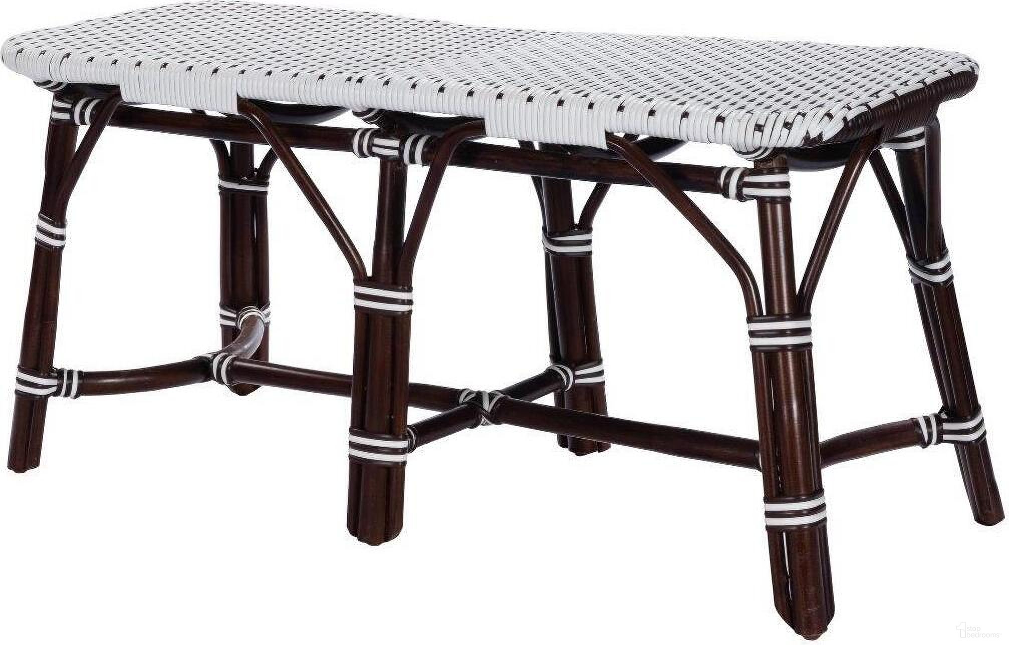 The appearance of Butler Marcella Dark Brown Rattan Bench designed by Butler Specialty Company in the transitional interior design. This dark brown piece of furniture was selected by 1StopBedrooms from Designer's Edge Collection to add a touch of cosiness and style into your home. Sku: 5483295. Material: Rattan.