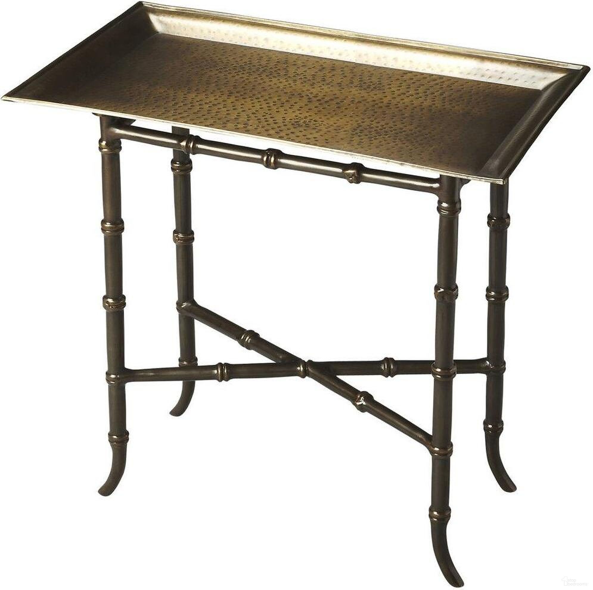 Butler Meiling Antique Brass Tray Table