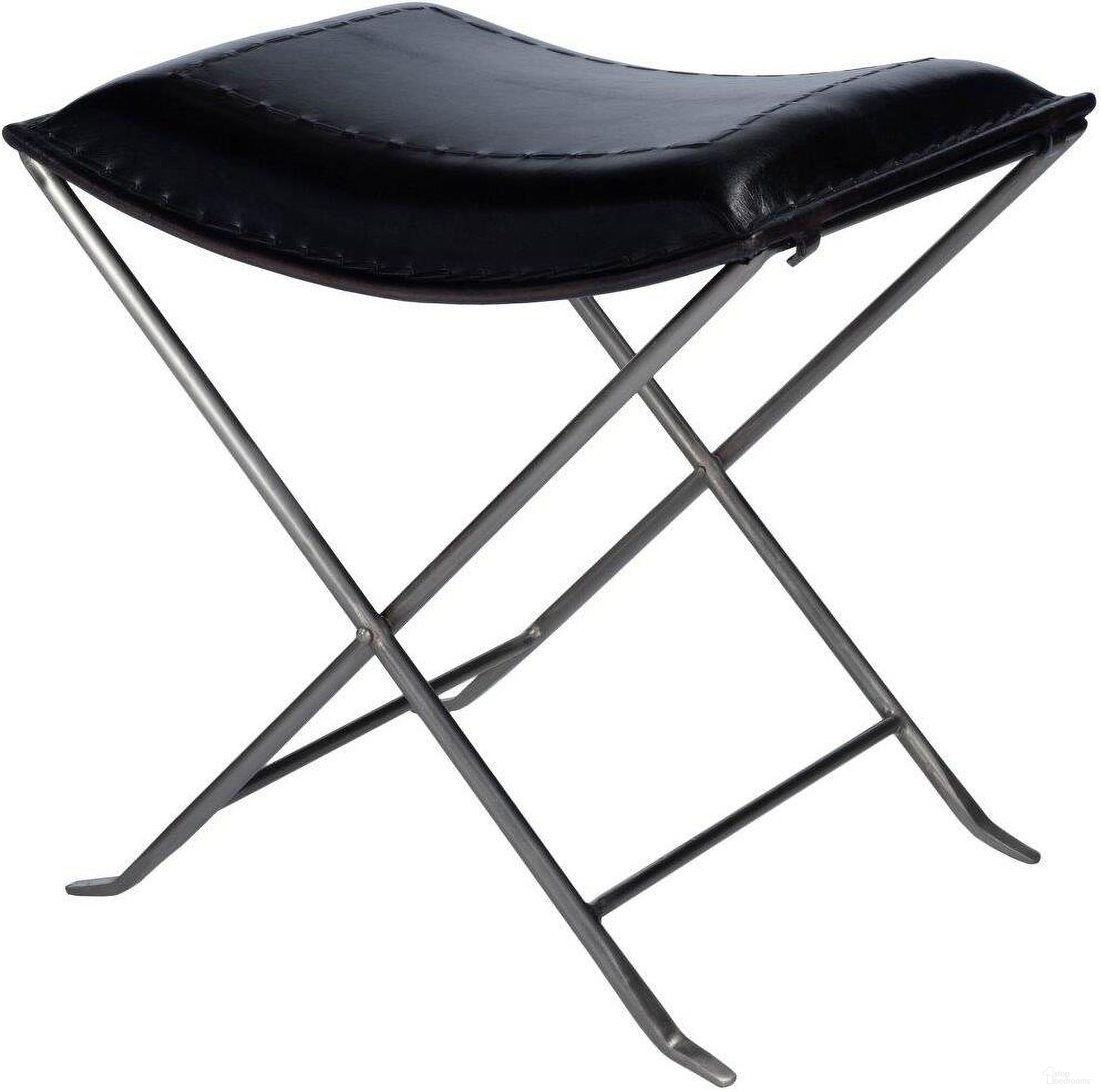 The appearance of Butler Melton Black Leather Stool designed by Butler Specialty Company in the transitional interior design. This black piece of furniture was selected by 1StopBedrooms from Industrial Chic Collection to add a touch of cosiness and style into your home. Sku: 3722034. Material: Iron.