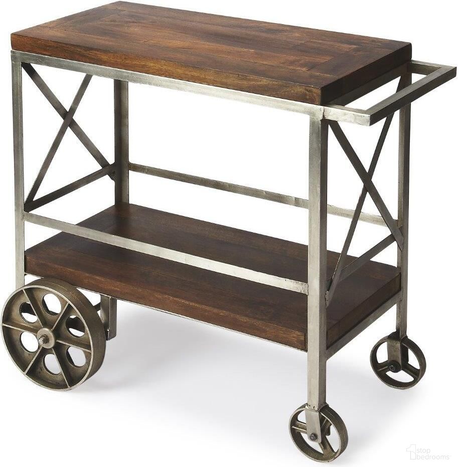 The appearance of Butler Merrill Metal and Wood Trolley Server designed by Butler Specialty Company in the modern / contemporary interior design. This multicolor piece of furniture  was selected by 1StopBedrooms from Industrial Chic Collection to add a touch of cosiness and style into your home. Sku: 3541330. Material: Iron.