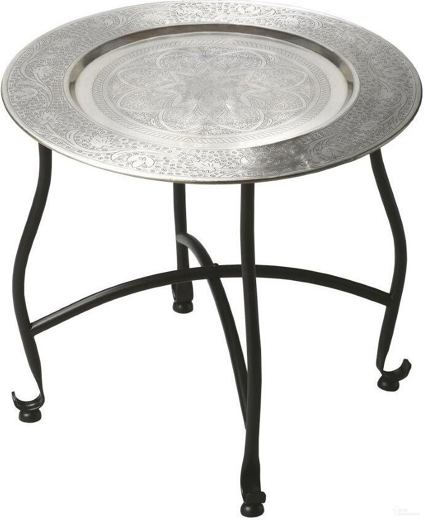 The appearance of Butler Moroccan Metal Tray Table designed by Butler Specialty Company in the traditional interior design. This multicolor piece of furniture was selected by 1StopBedrooms from Metalworks Collection to add a touch of cosiness and style into your home. Sku: 2871025. Material: Aluminum.