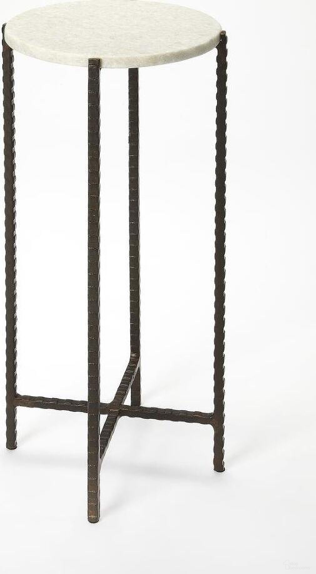 The appearance of Butler Nigella Round Marble and Metal Accent Table designed by Butler Specialty Company in the transitional interior design. This multicolor piece of furniture was selected by 1StopBedrooms from Loft Collection to add a touch of cosiness and style into your home. Sku: 5245389. Material: Iron.