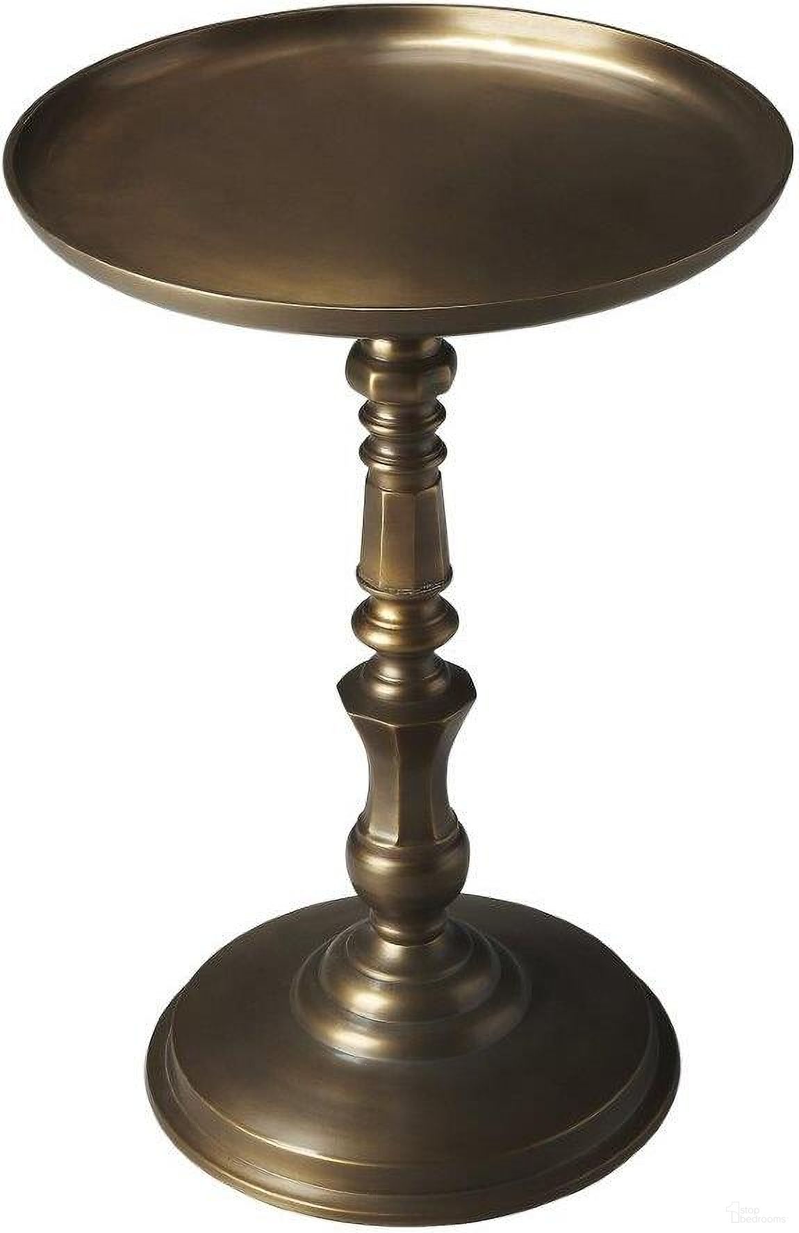 The appearance of Butler Orleans Round Metal Accent Table designed by Butler Specialty Company in the transitional interior design. This bronze piece of furniture was selected by 1StopBedrooms from Metalworks Collection to add a touch of cosiness and style into your home. Sku: 2386025. Material: Aluminum.